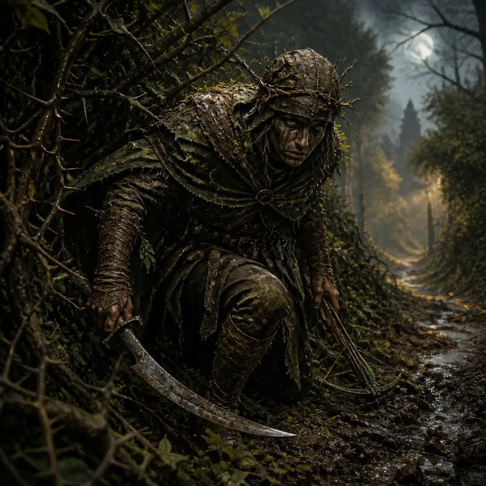 Hedge Raider - AI-generated fantasy Monster