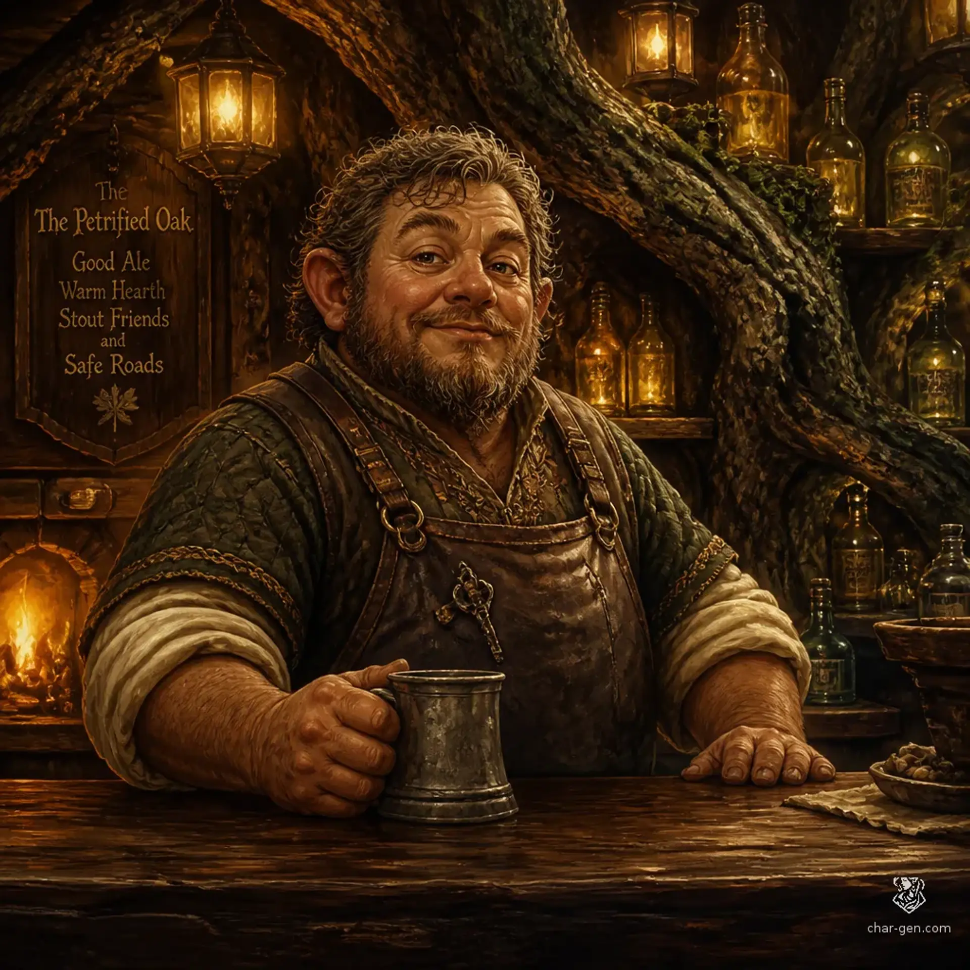 The Root and Resin - AI-generated fantasy Tavern