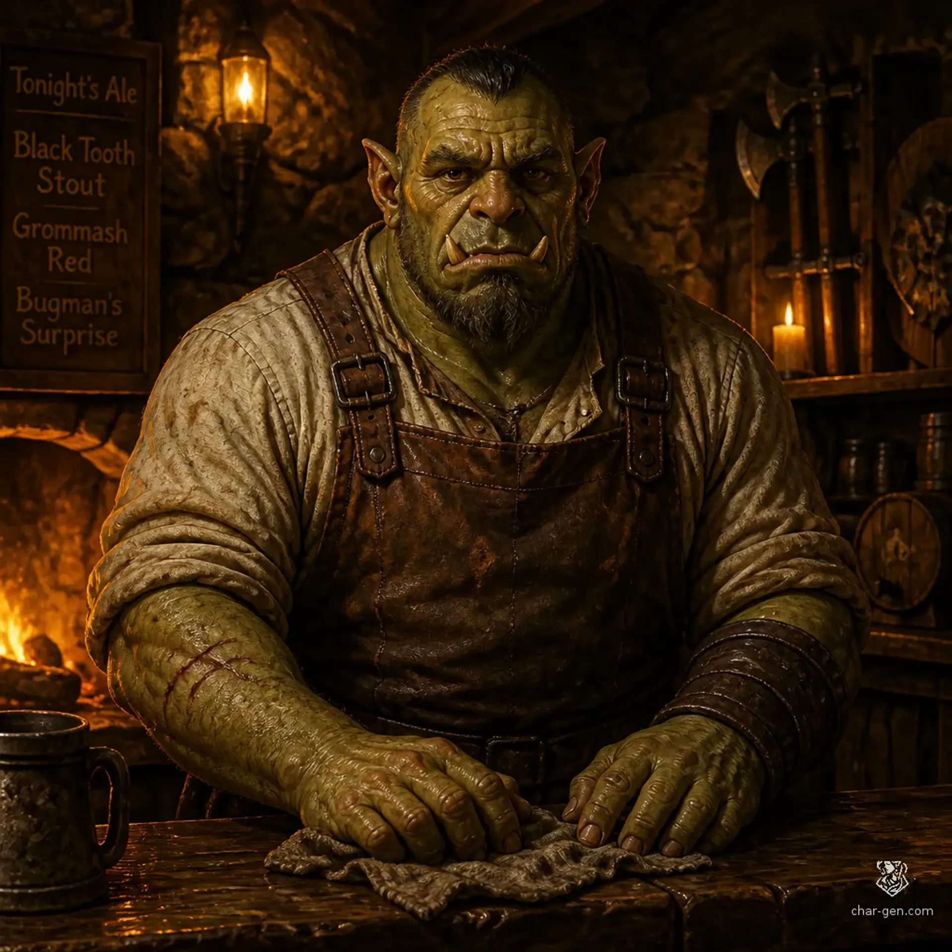 The Hollow Tankard - AI-generated fantasy Tavern