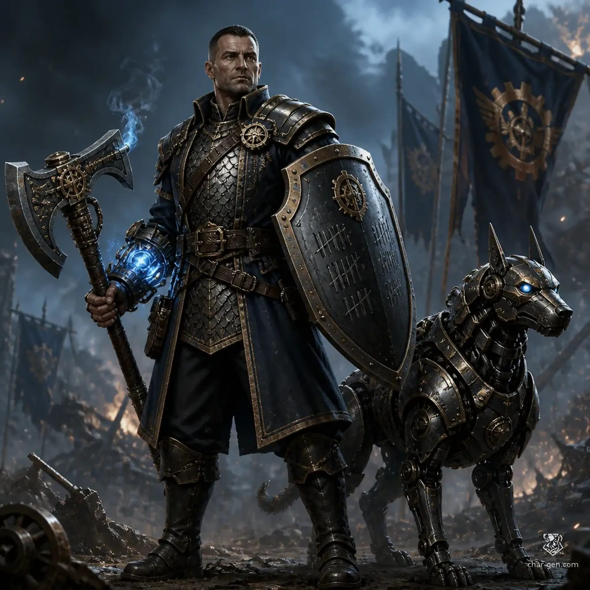 Tank Commander - AI-generated fantasy Character
