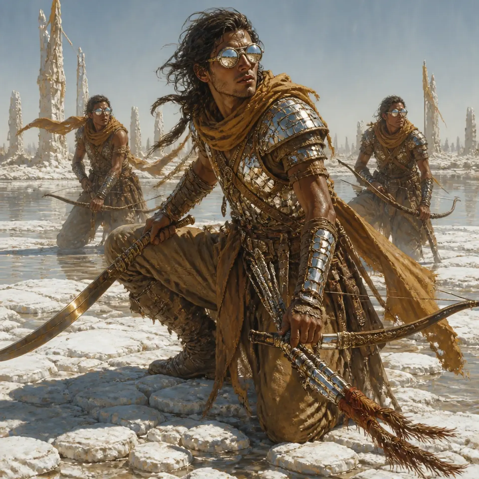 Mercenary Outriders - AI-generated fantasy Monster