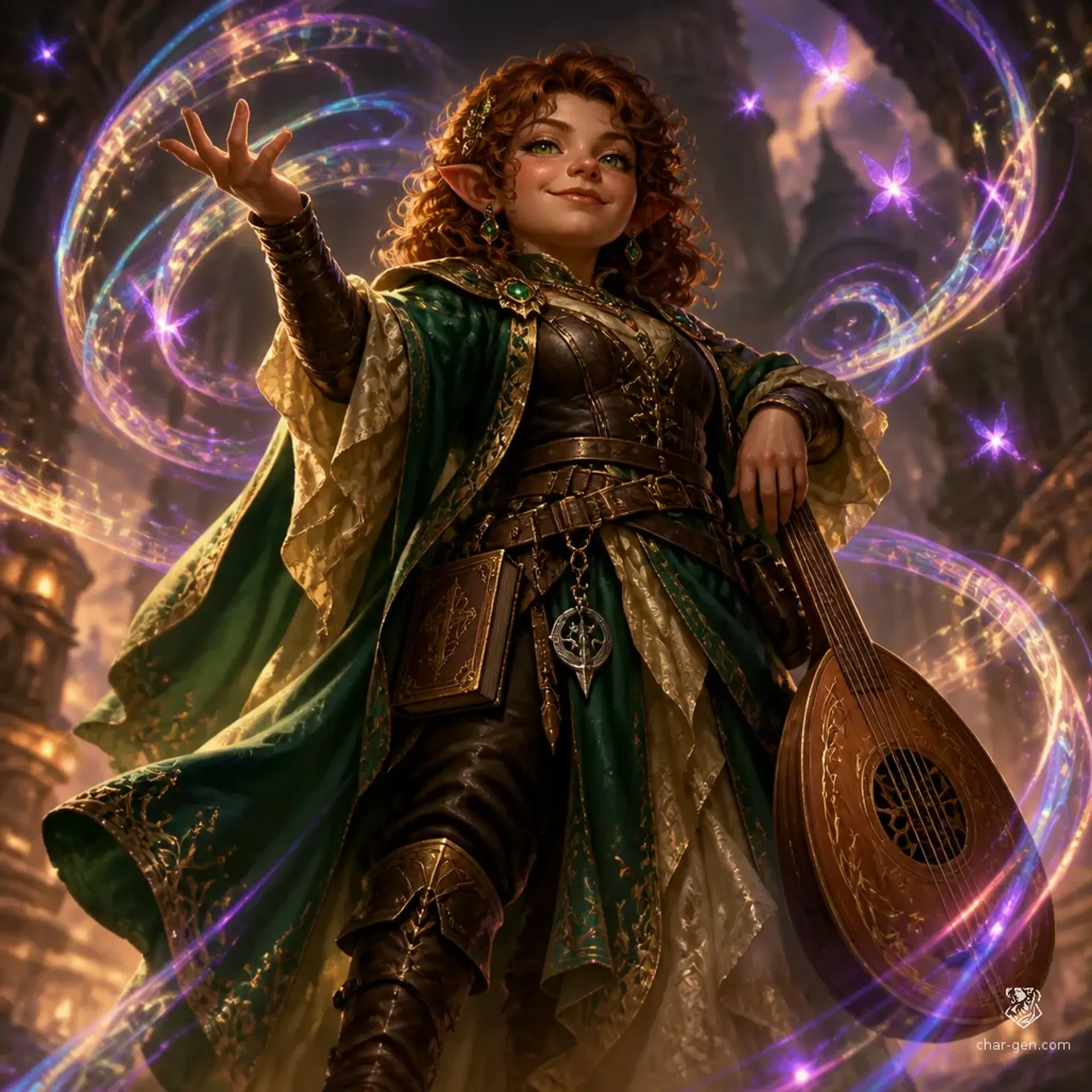 Lady Mirabel Thistledown - AI-generated fantasy Character