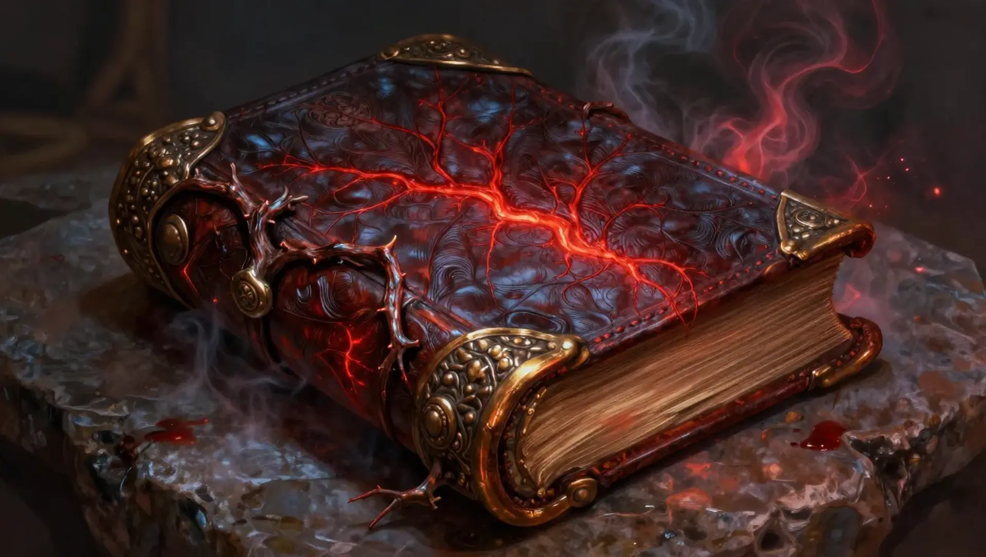 Der Kodex des Purpurnen Hains - AI-generated fantasy Spellbook