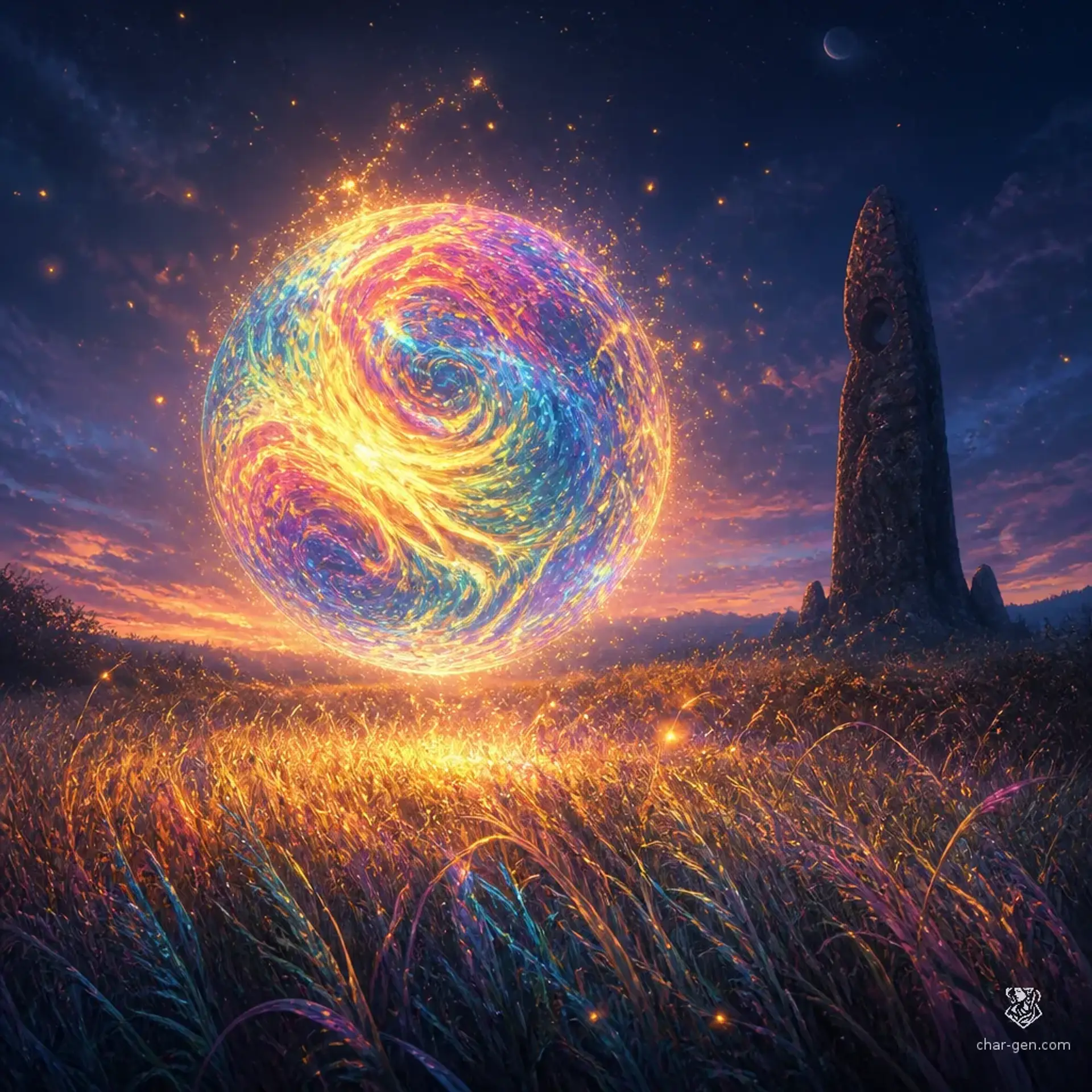 Light Orb - AI-generated fantasy Monster