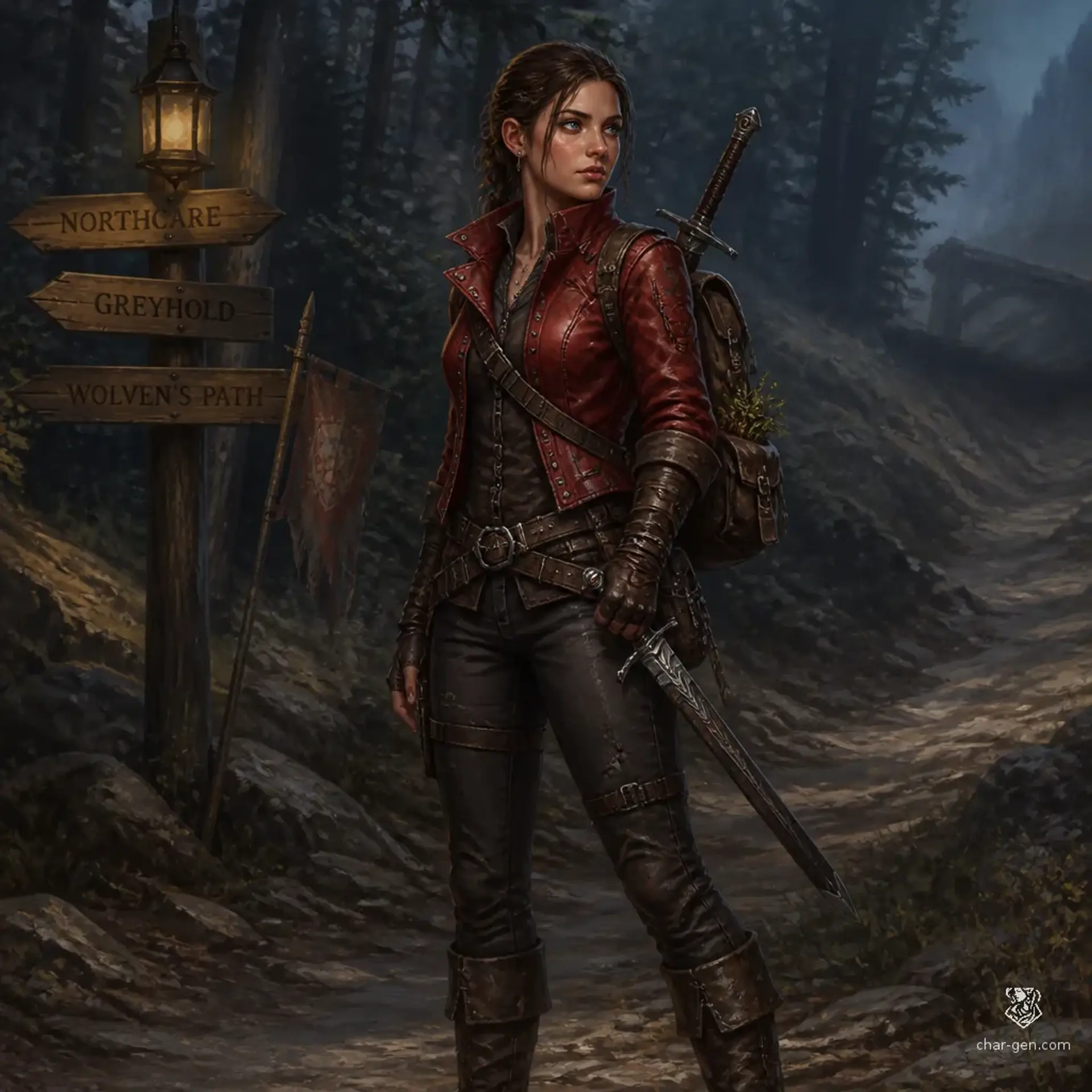 Найяра Мокези - AI-generated fantasy Character