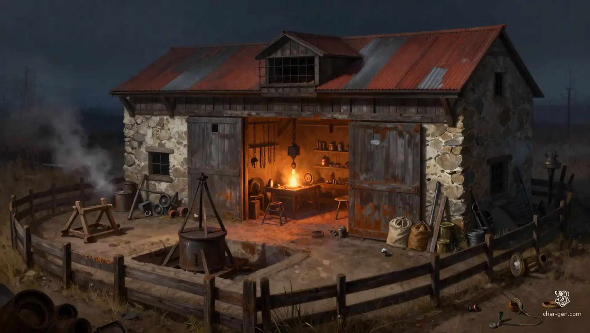 The Seven-Barrel Shed