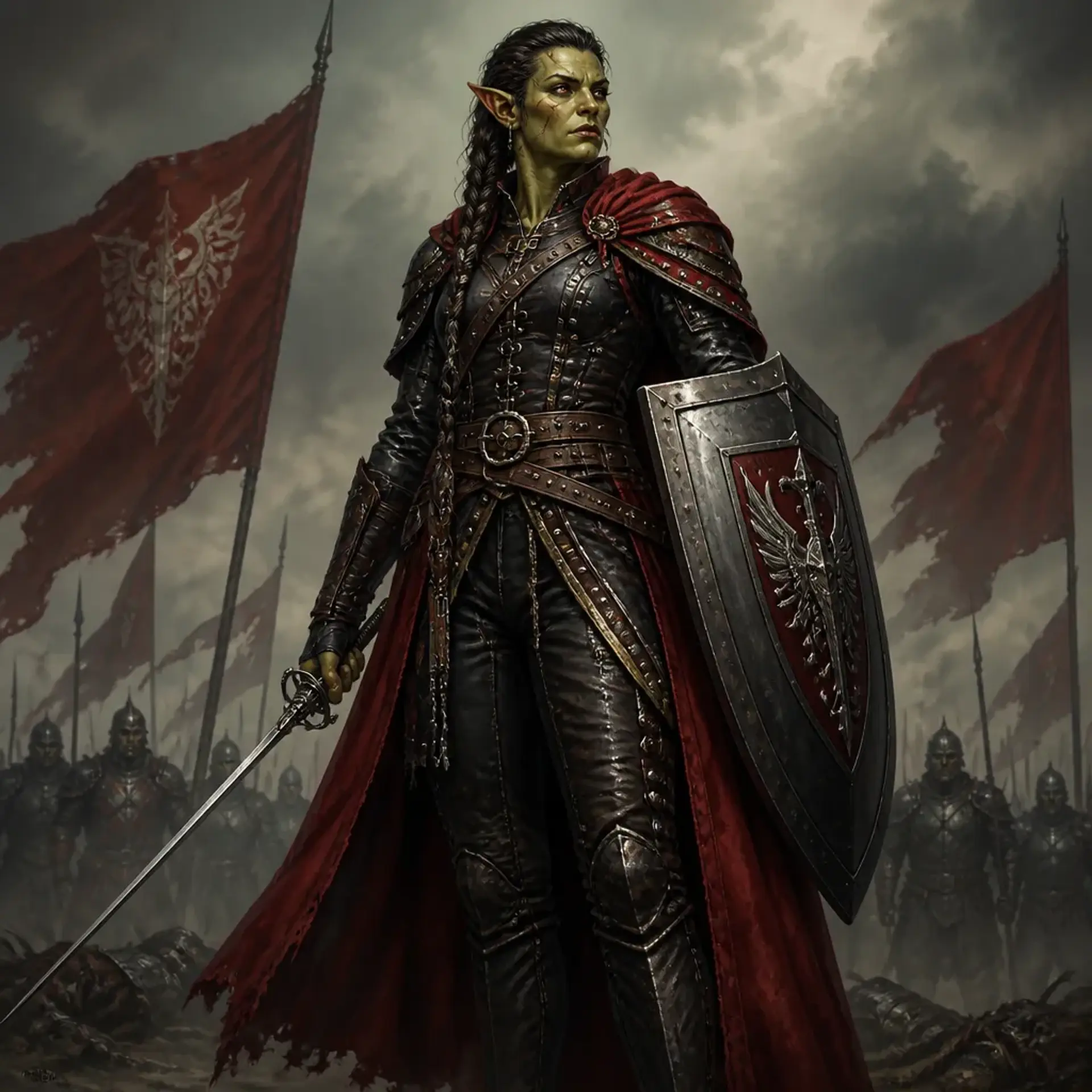 Commander Graxene Stonebreaker - AI-generated fantasy Character