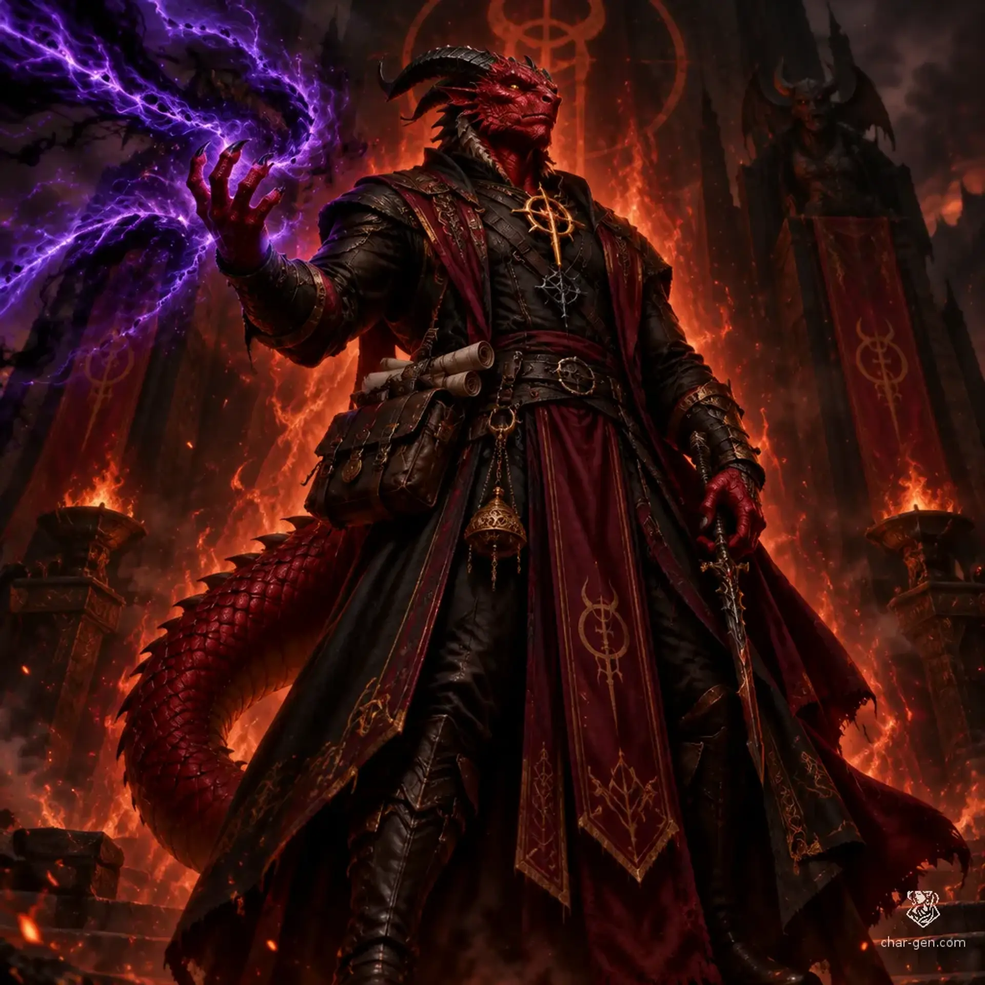 Dinnidian - AI-generated fantasy Character