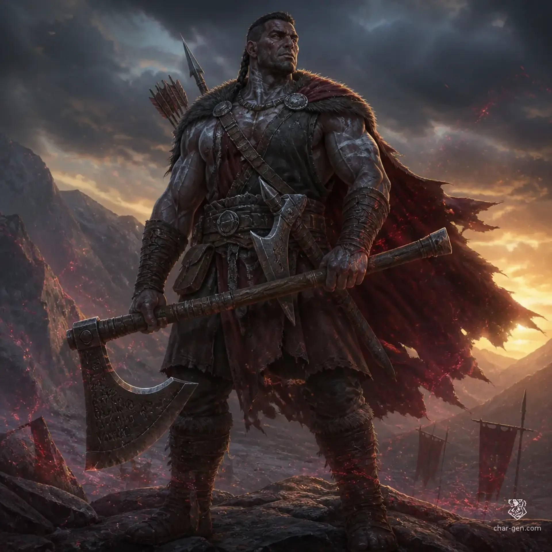 Khurdan Veyr - AI-generated fantasy Character