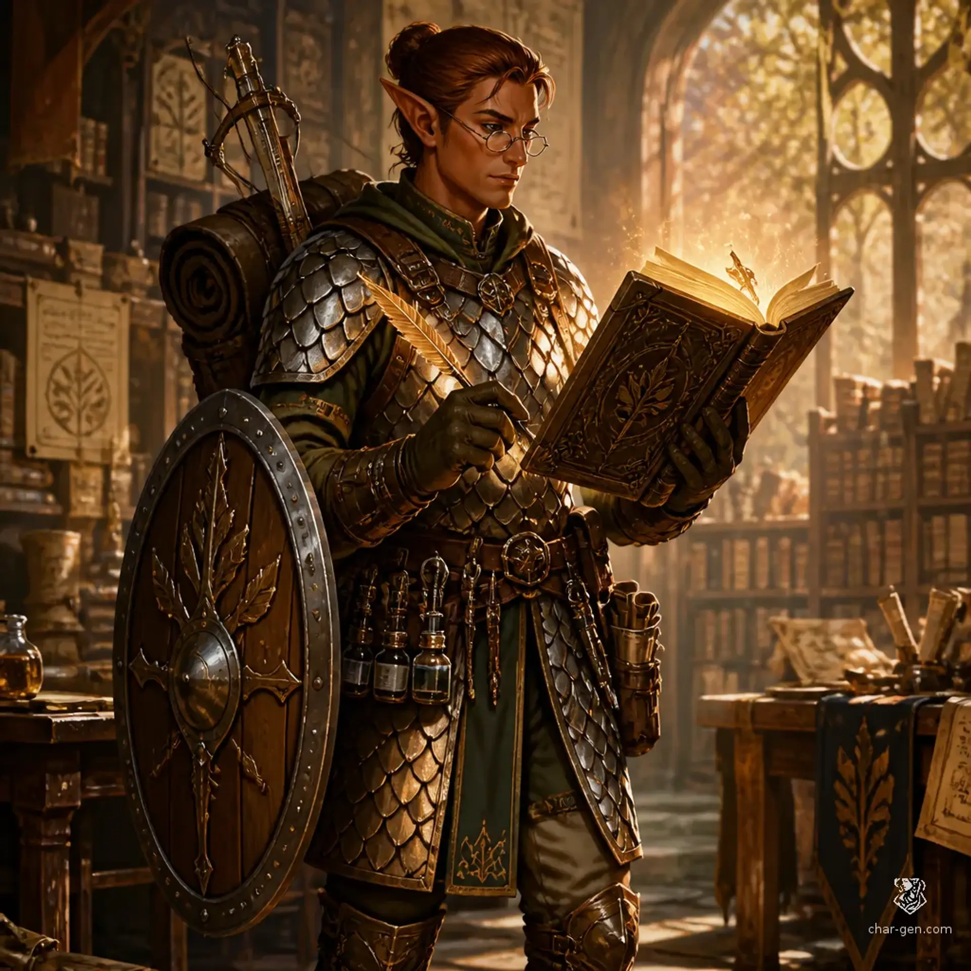 Aelithar Quillforge - AI-generated fantasy Character