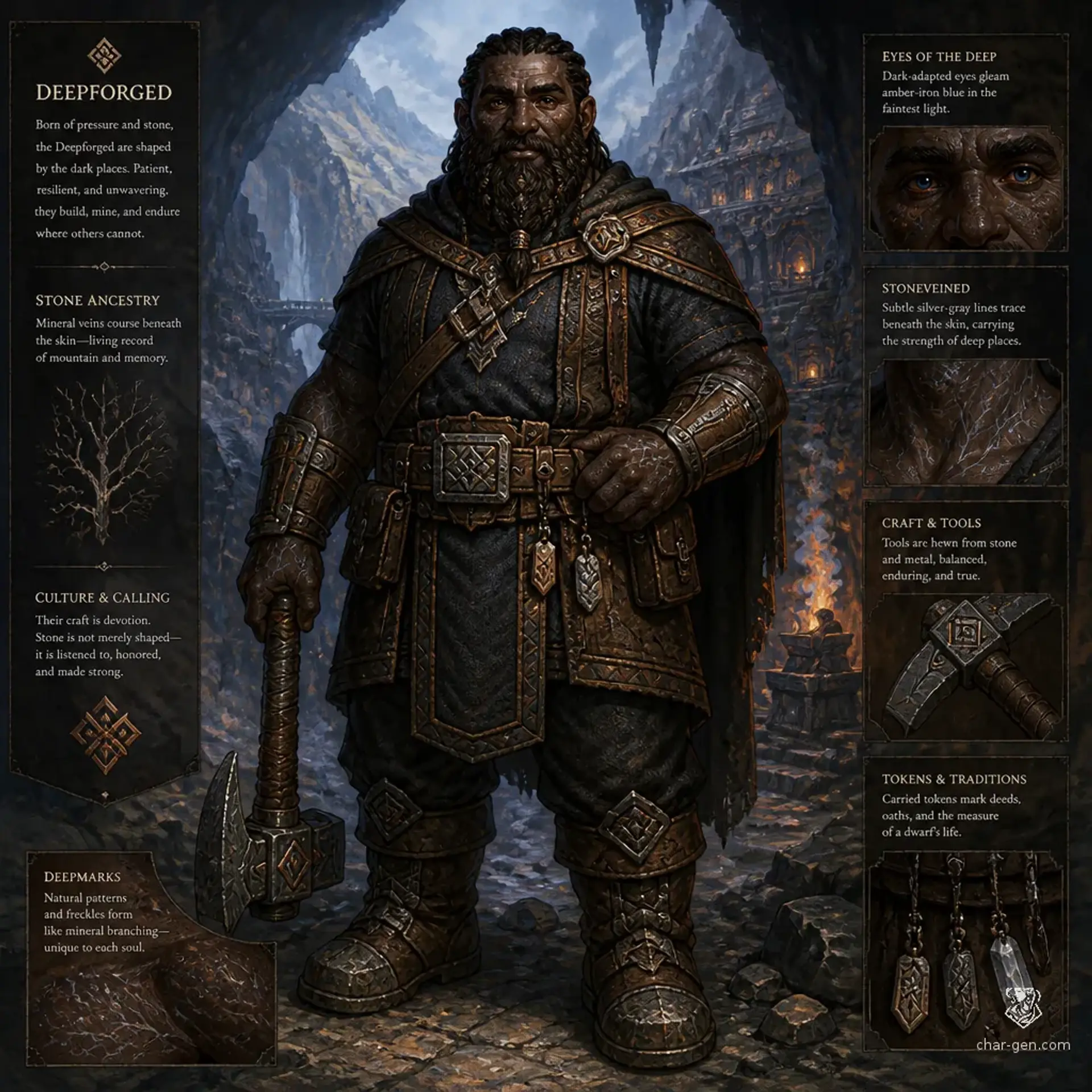 Deepforged - AI-generated fantasy Species