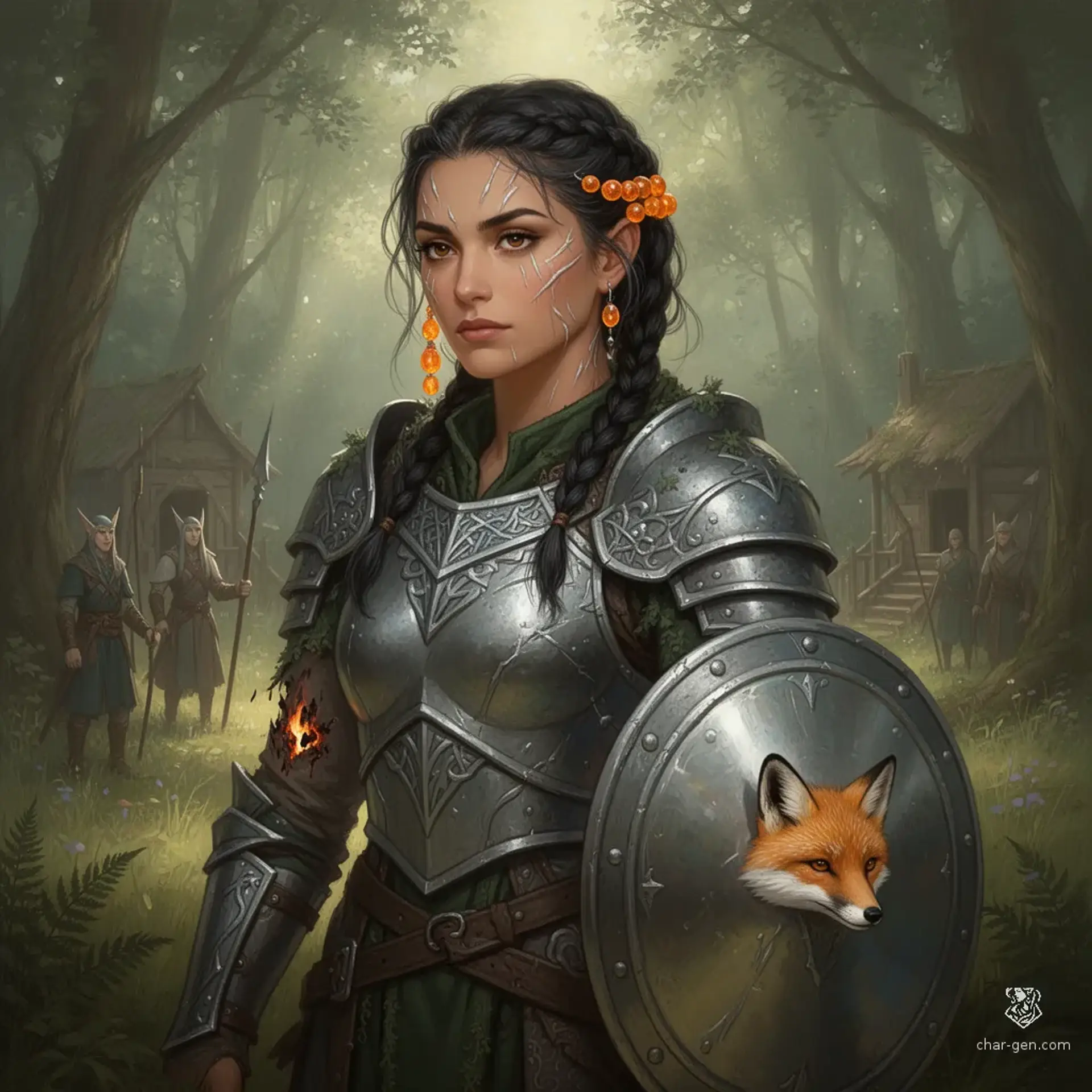 Arelai of the Foxhaven Vale - AI-generated fantasy NPC