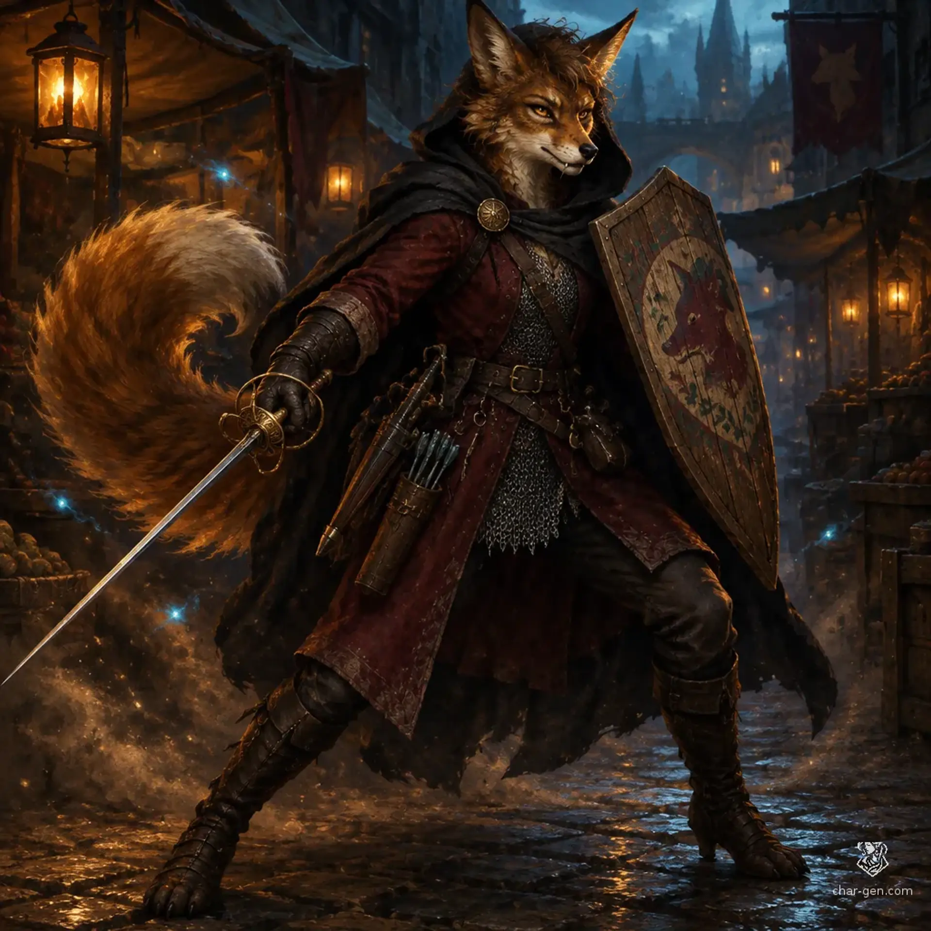 Foxy - AI-generated fantasy Character