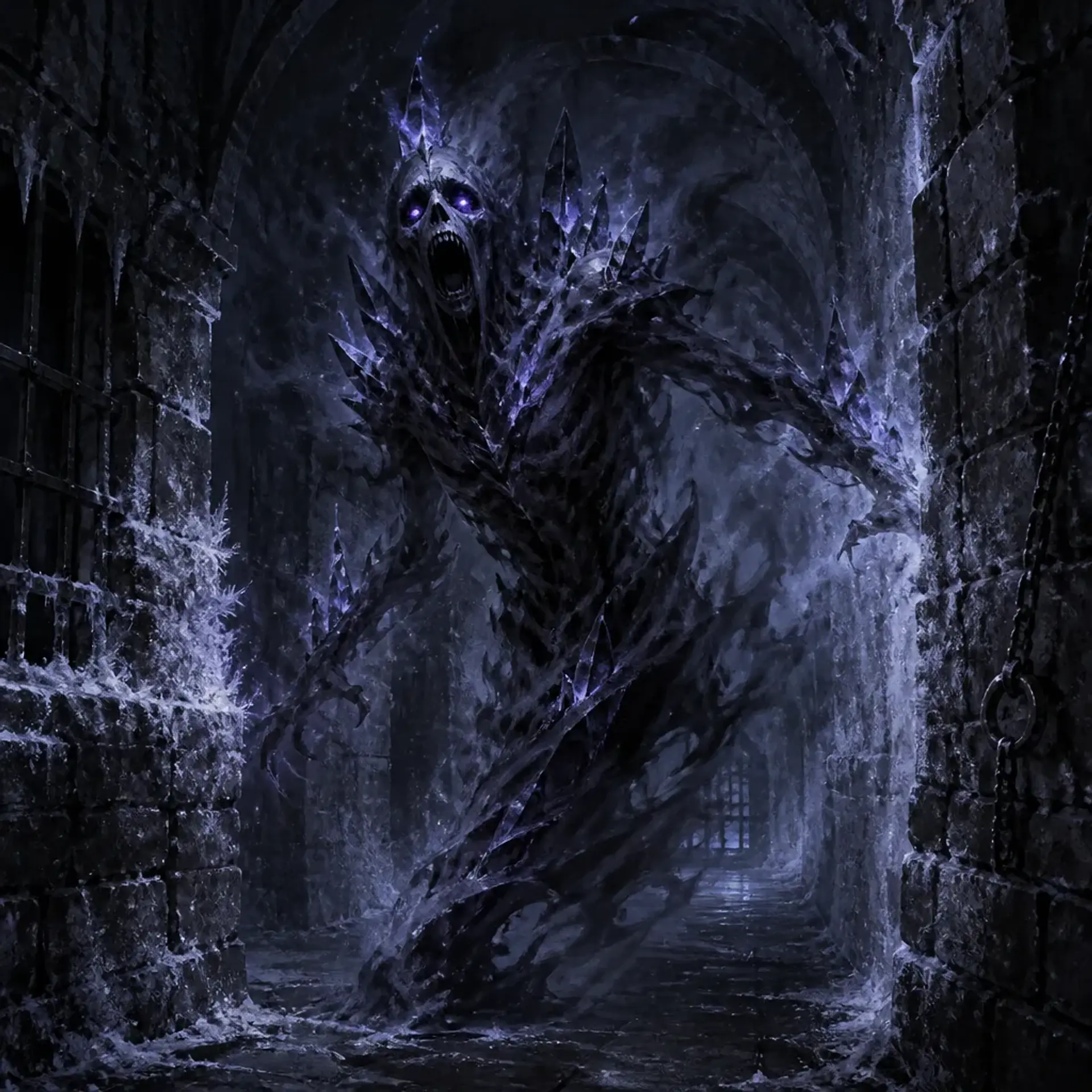 Obsidian Echo Wraith | Fantasy Monster Generated by CharGen