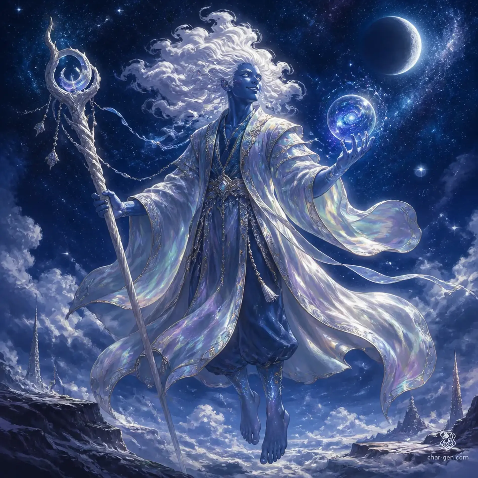 Zephyrion the Luminous - AI-generated fantasy Character
