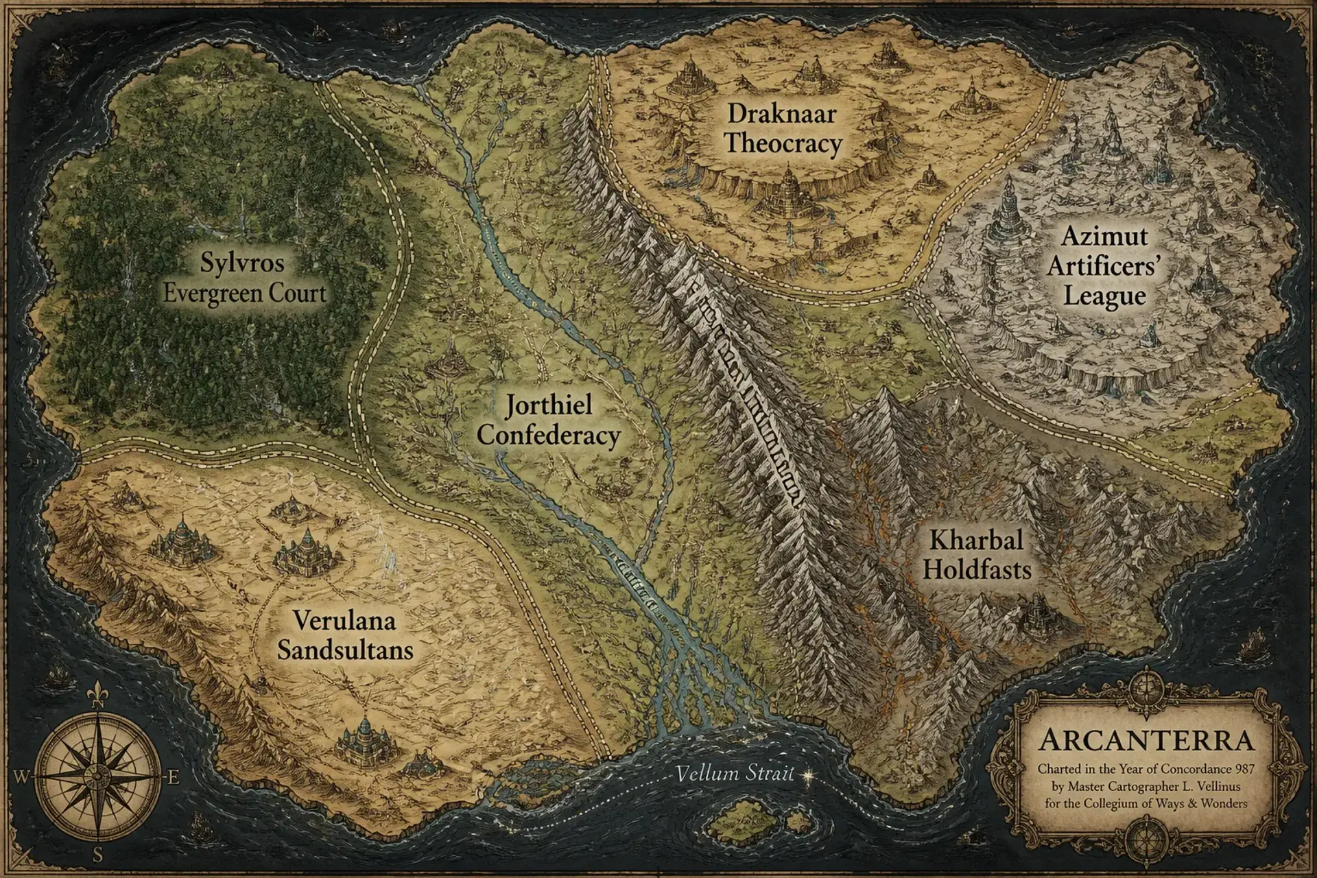 Arcanterra - AI-generated fantasy World