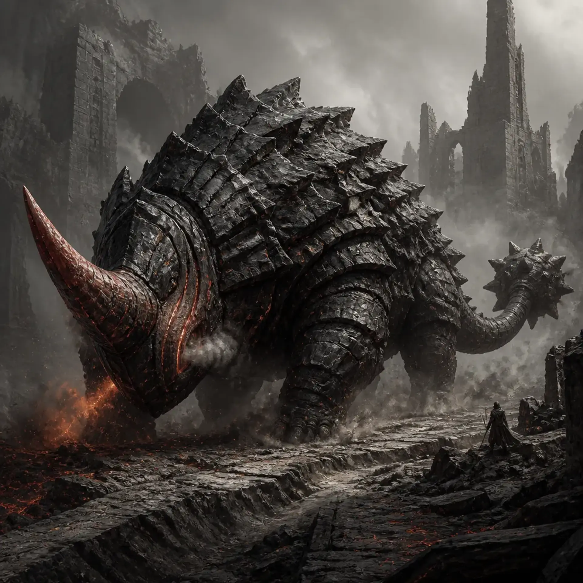 The Gore-Horn - AI-generated fantasy Monster