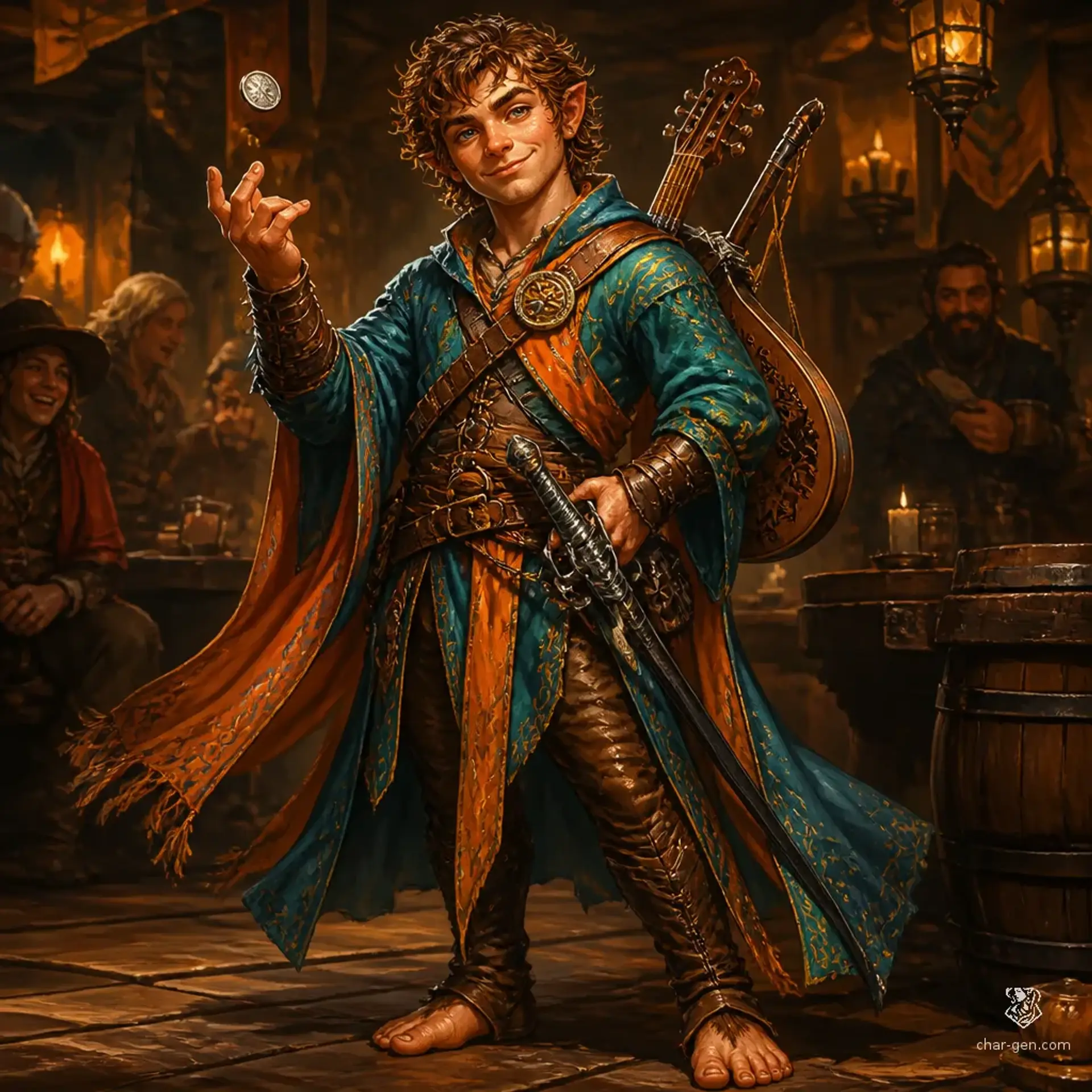 Finnegan Highhill - AI-generated fantasy Character