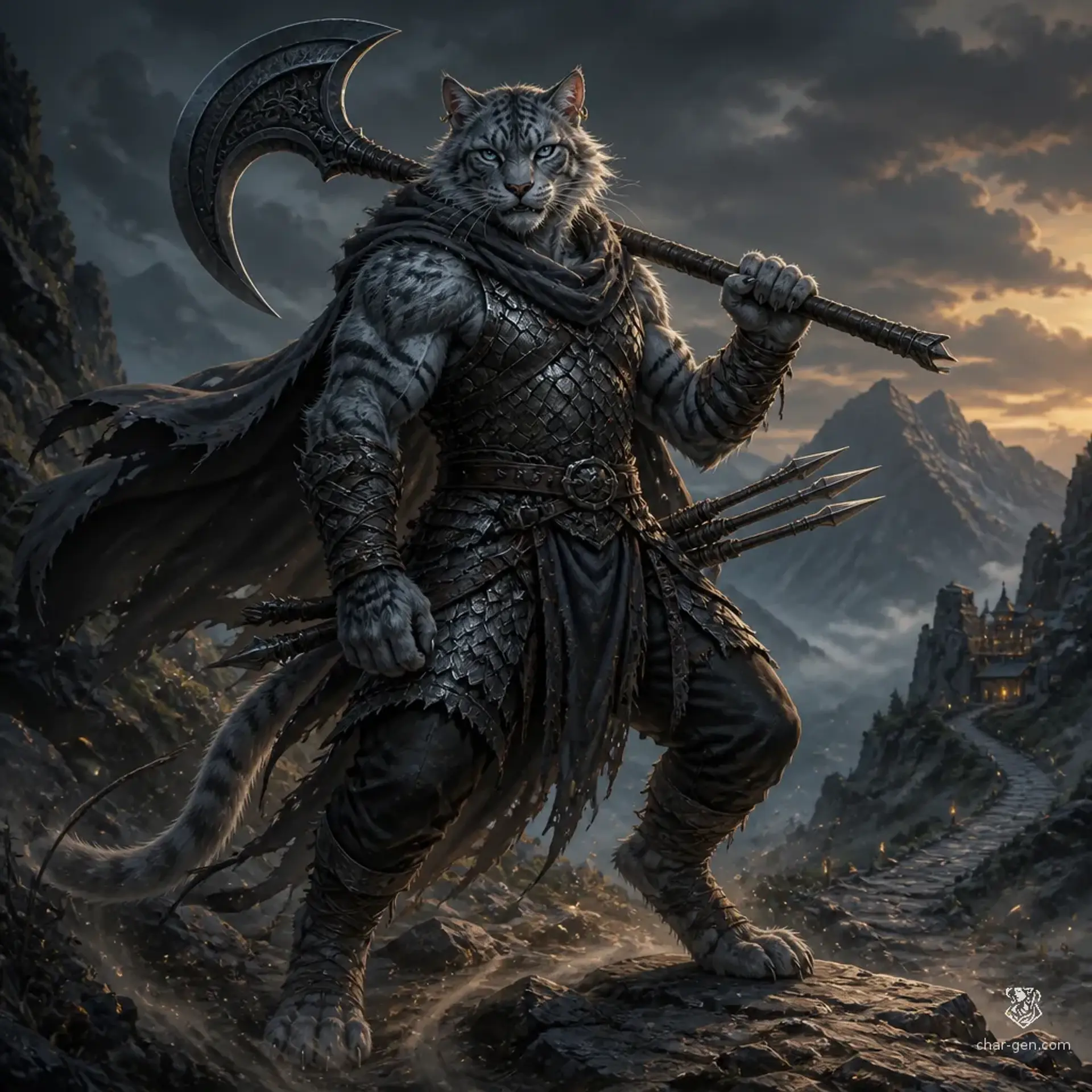 Cloud-Pouncer - AI-generated fantasy Character
