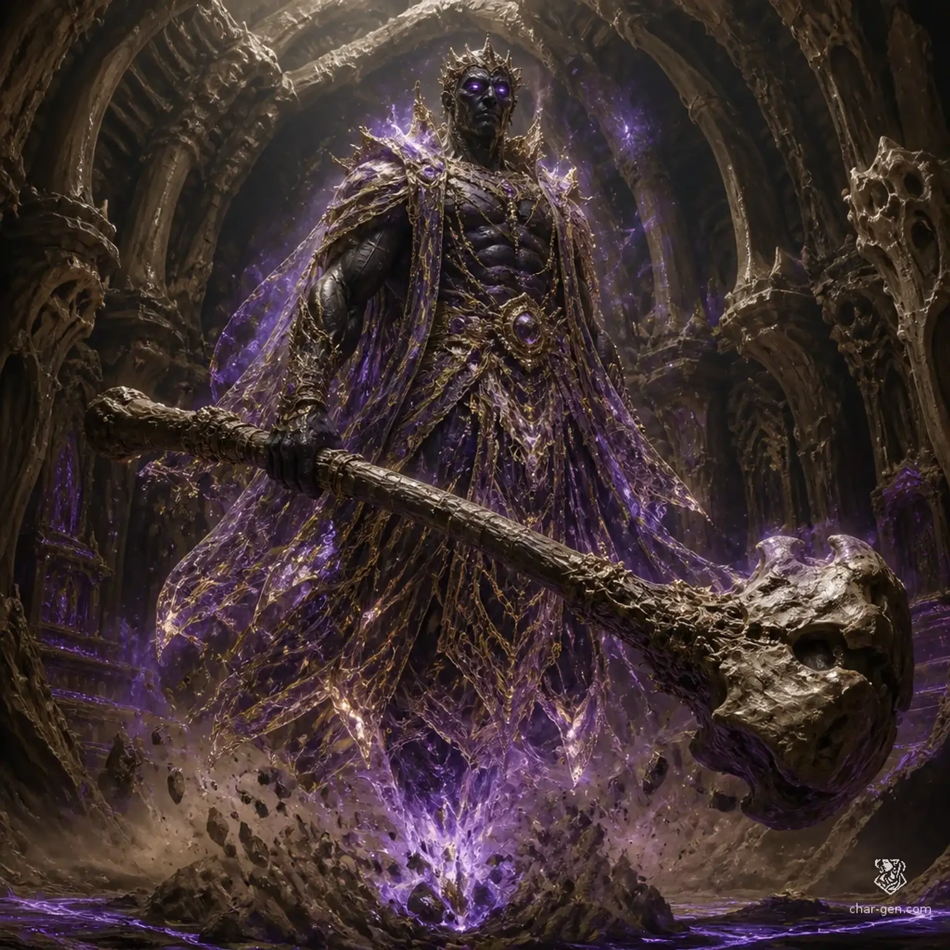 Zahar the Dust-Shaper - AI-generated fantasy Monster