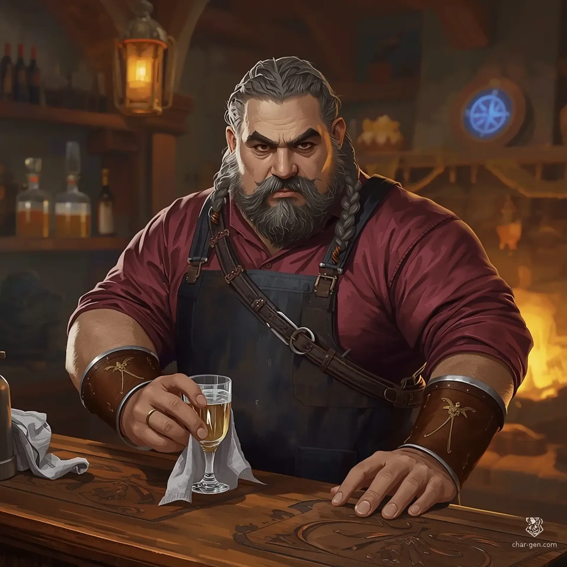 The Gilded Wayfinder - AI-generated fantasy Tavern