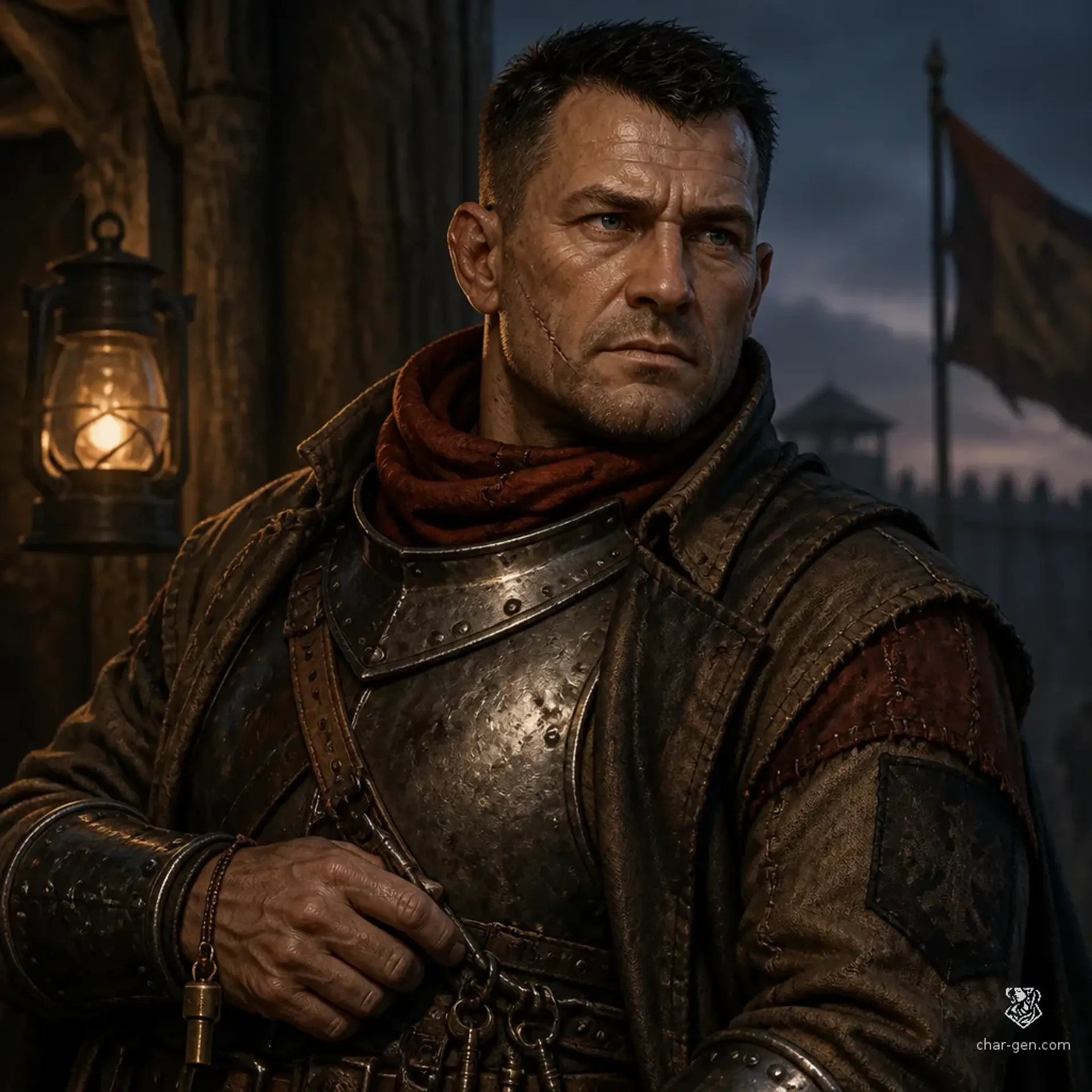 Captain Garrik Holt - AI-generated fantasy NPC