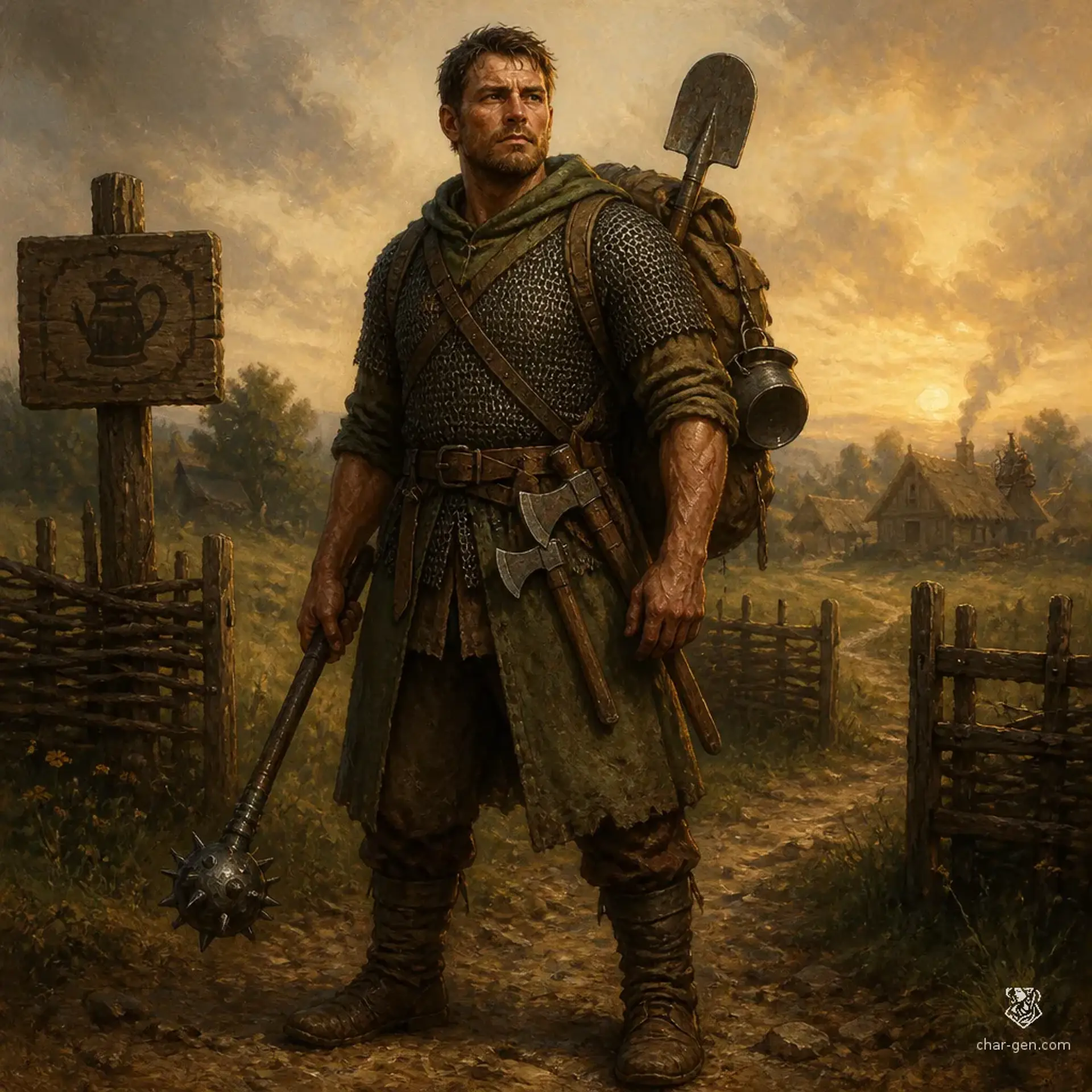 Garron Vale - AI-generated fantasy Character