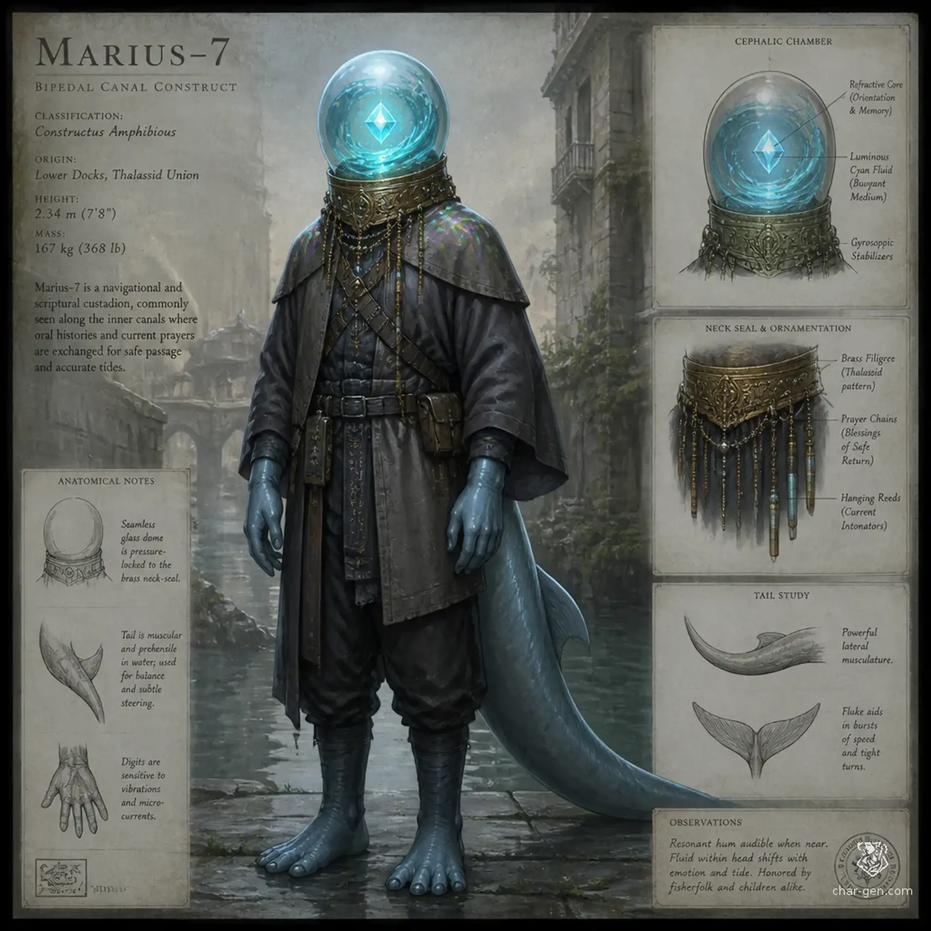 Lantern-Glass Folk - AI-generated fantasy Species
