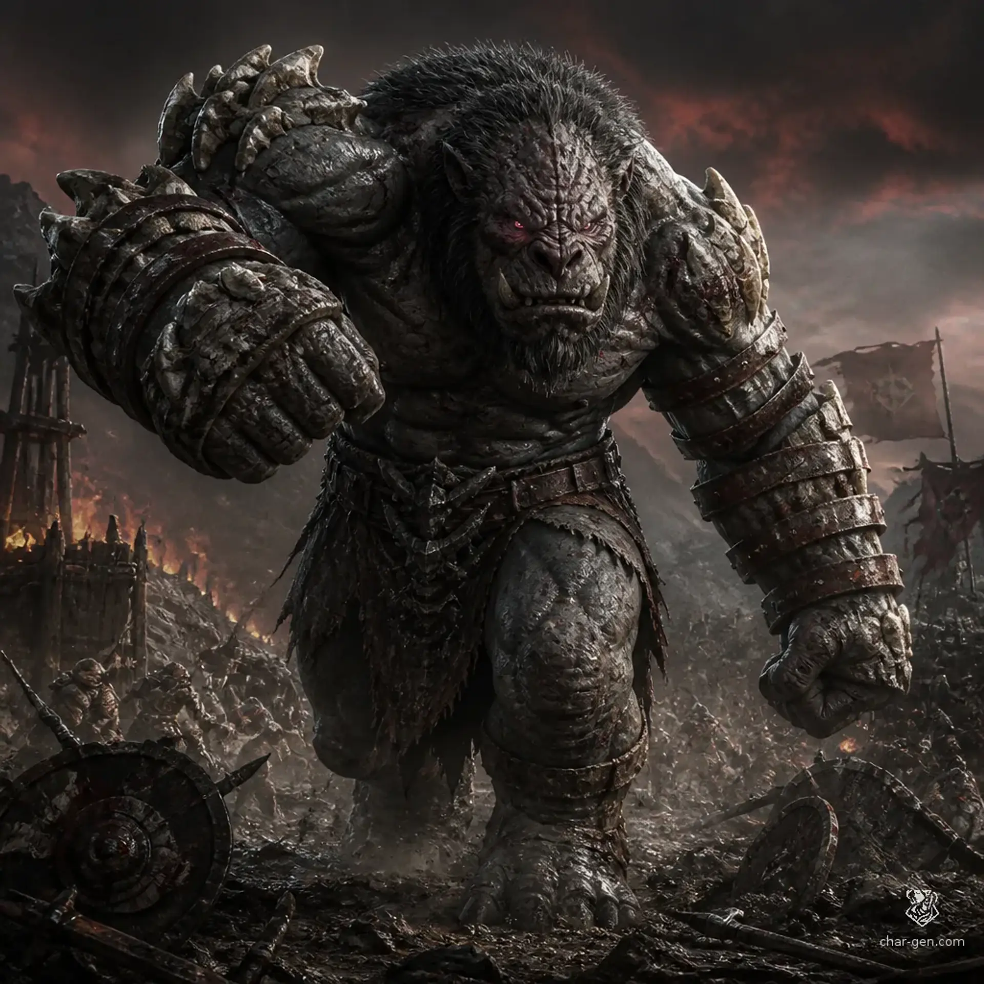 Ironhide Warbeast - AI-generated fantasy Monster