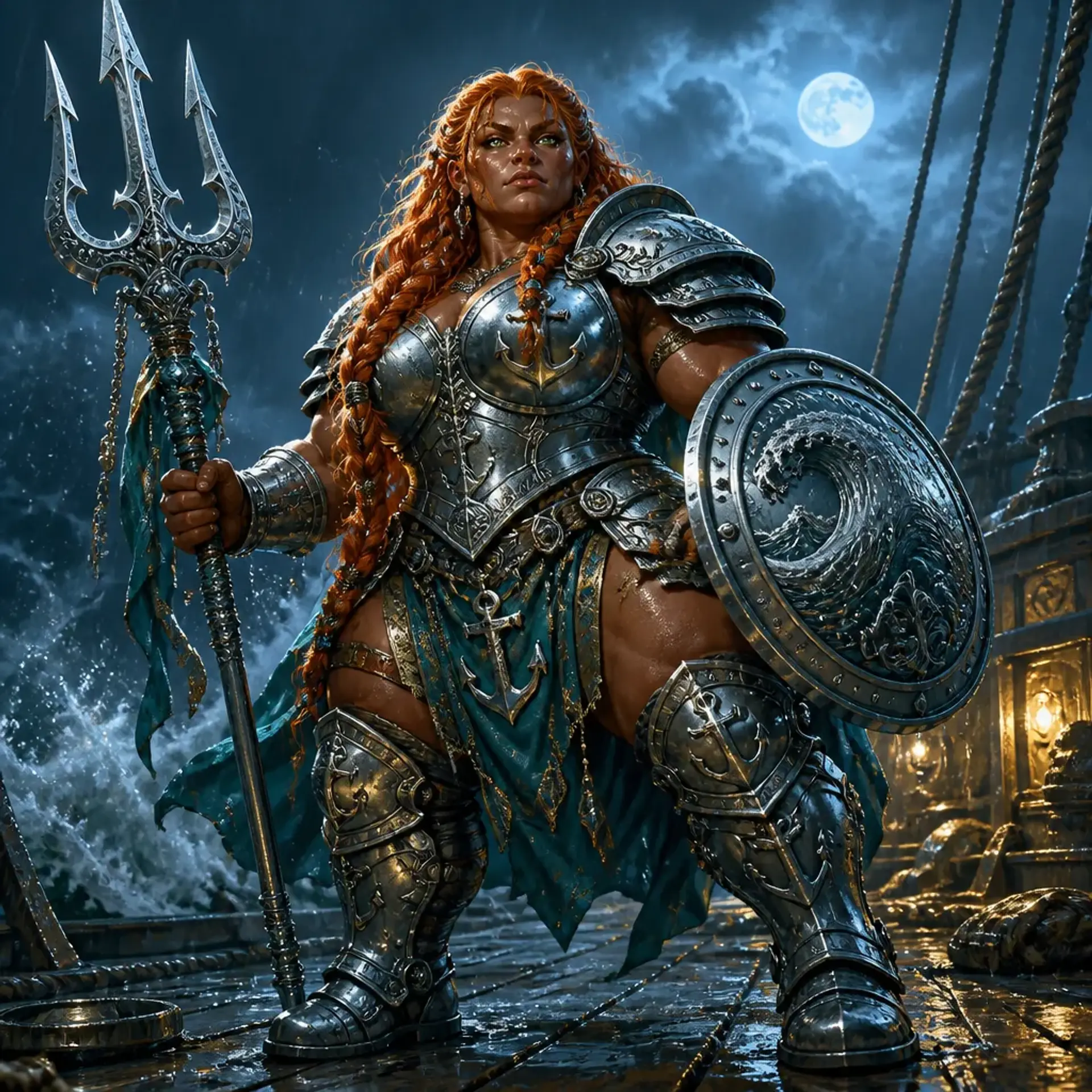Thalra Wave-Breaker - AI-generated fantasy Character