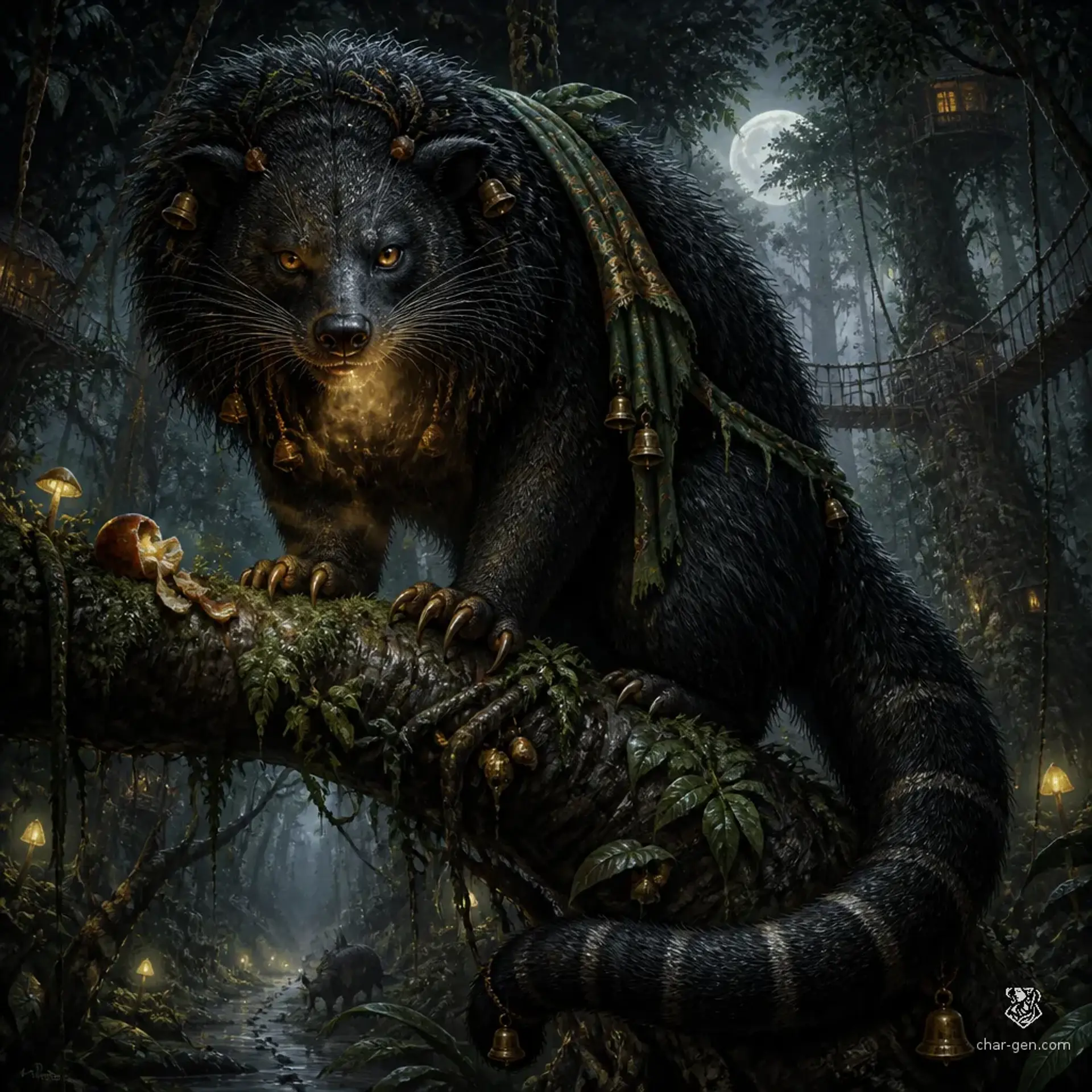 Cheddar, Awakened Binturong of the Whispering Woods