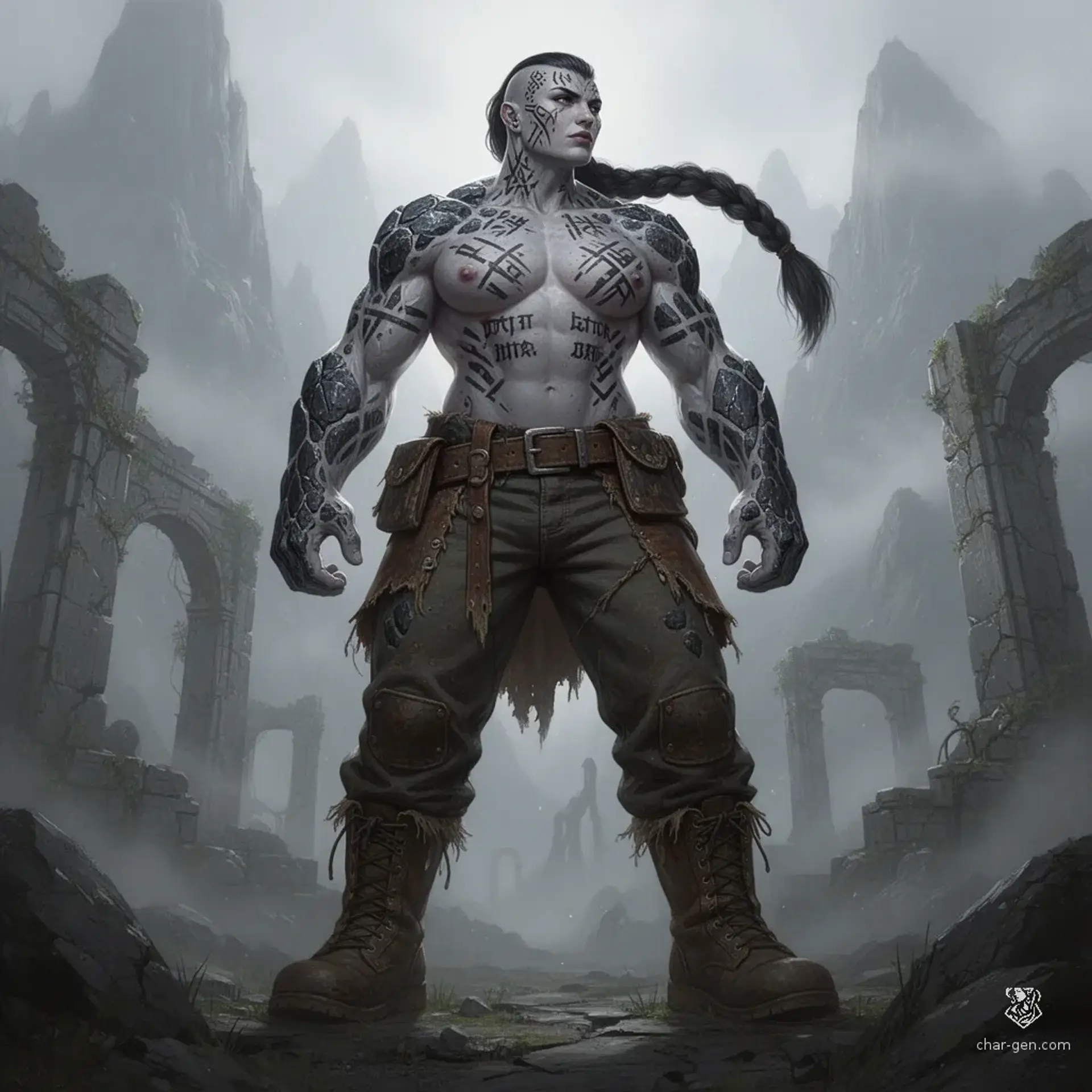 Bortina - AI-generated fantasy Character