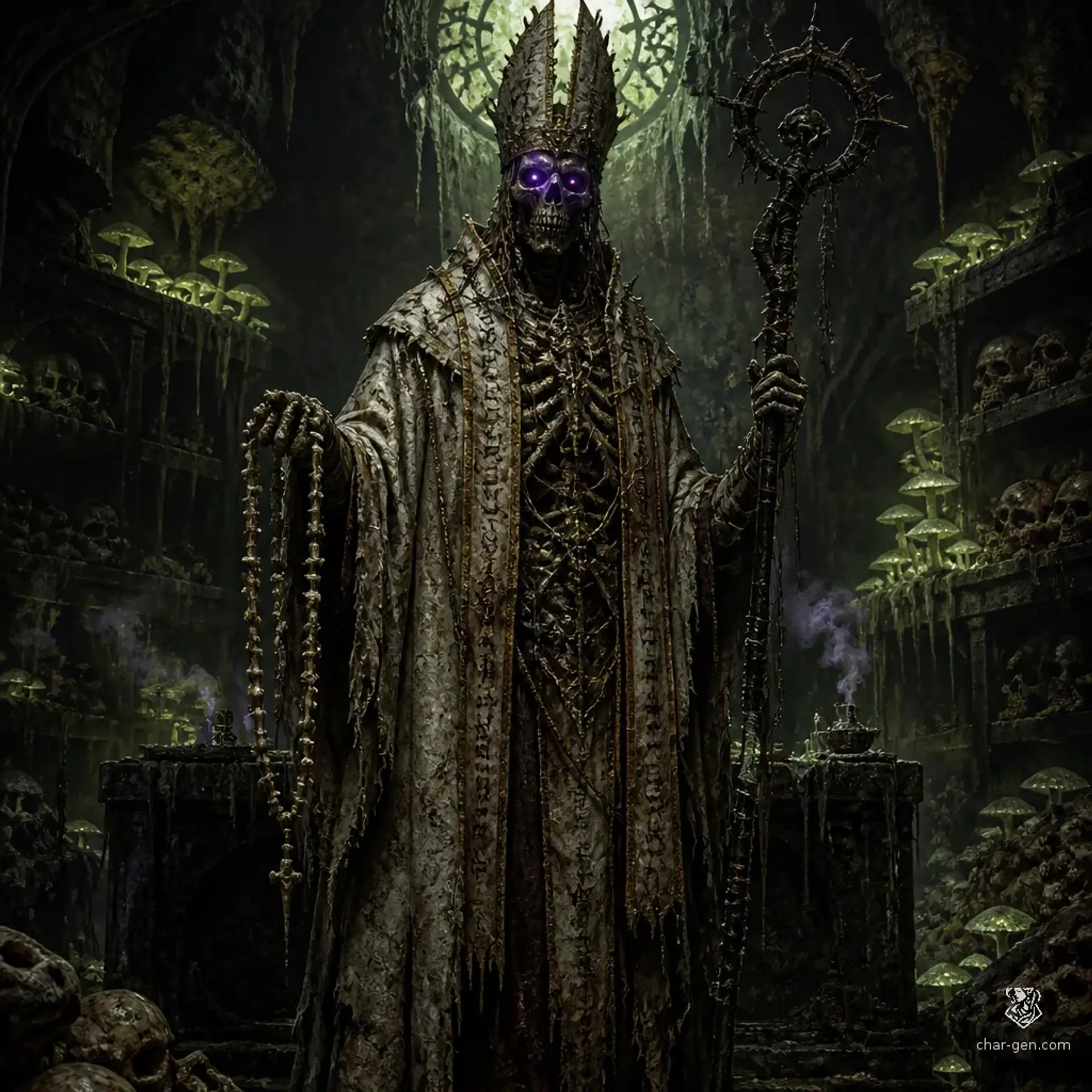 Corrupted Lich Wizard, Bone Priest of the Underdark