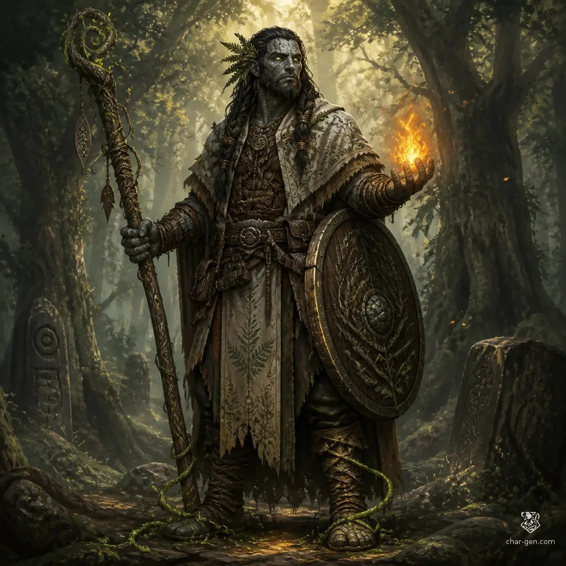 Ja' Oro Mestifo - AI-generated fantasy Character