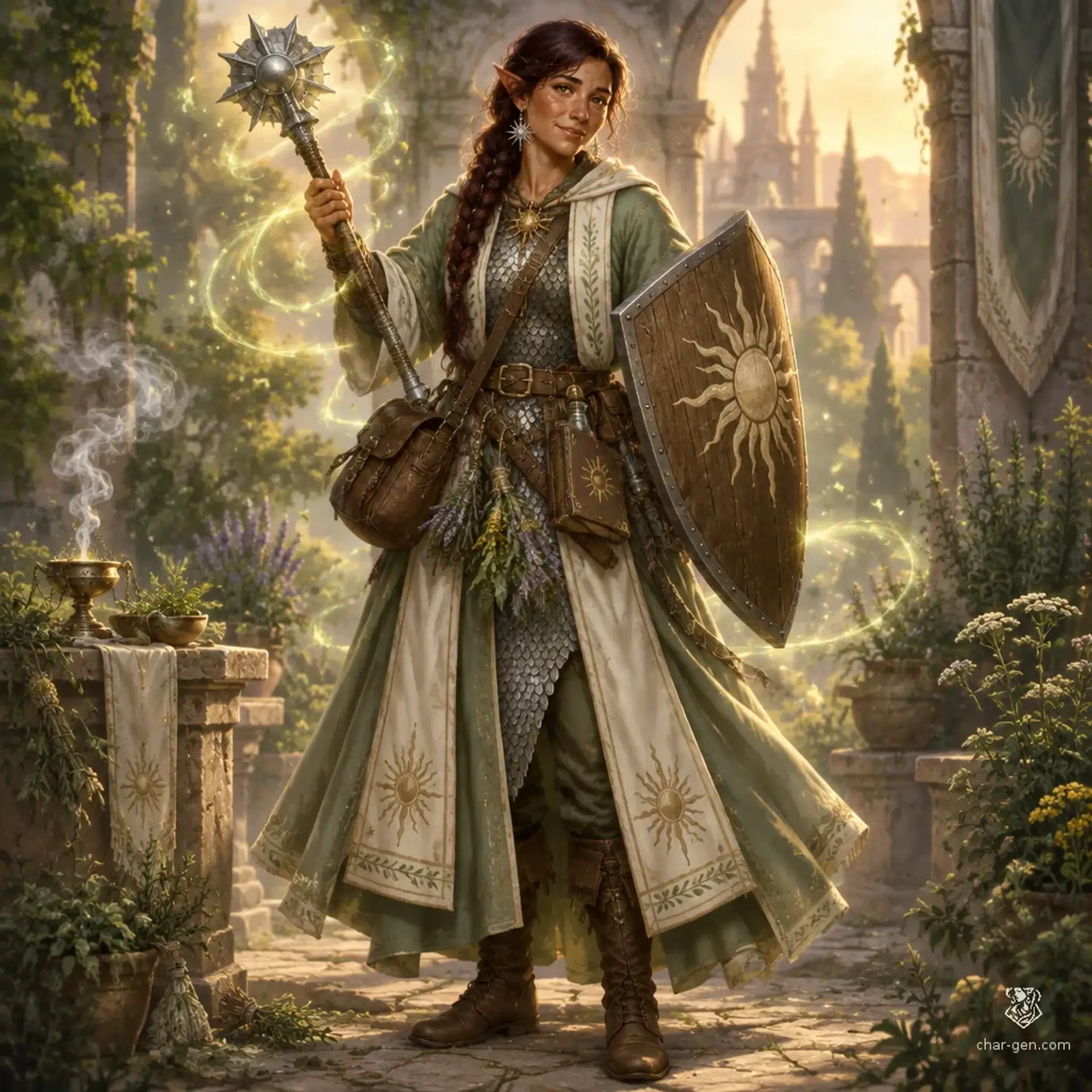 Flora - AI-generated fantasy Character
