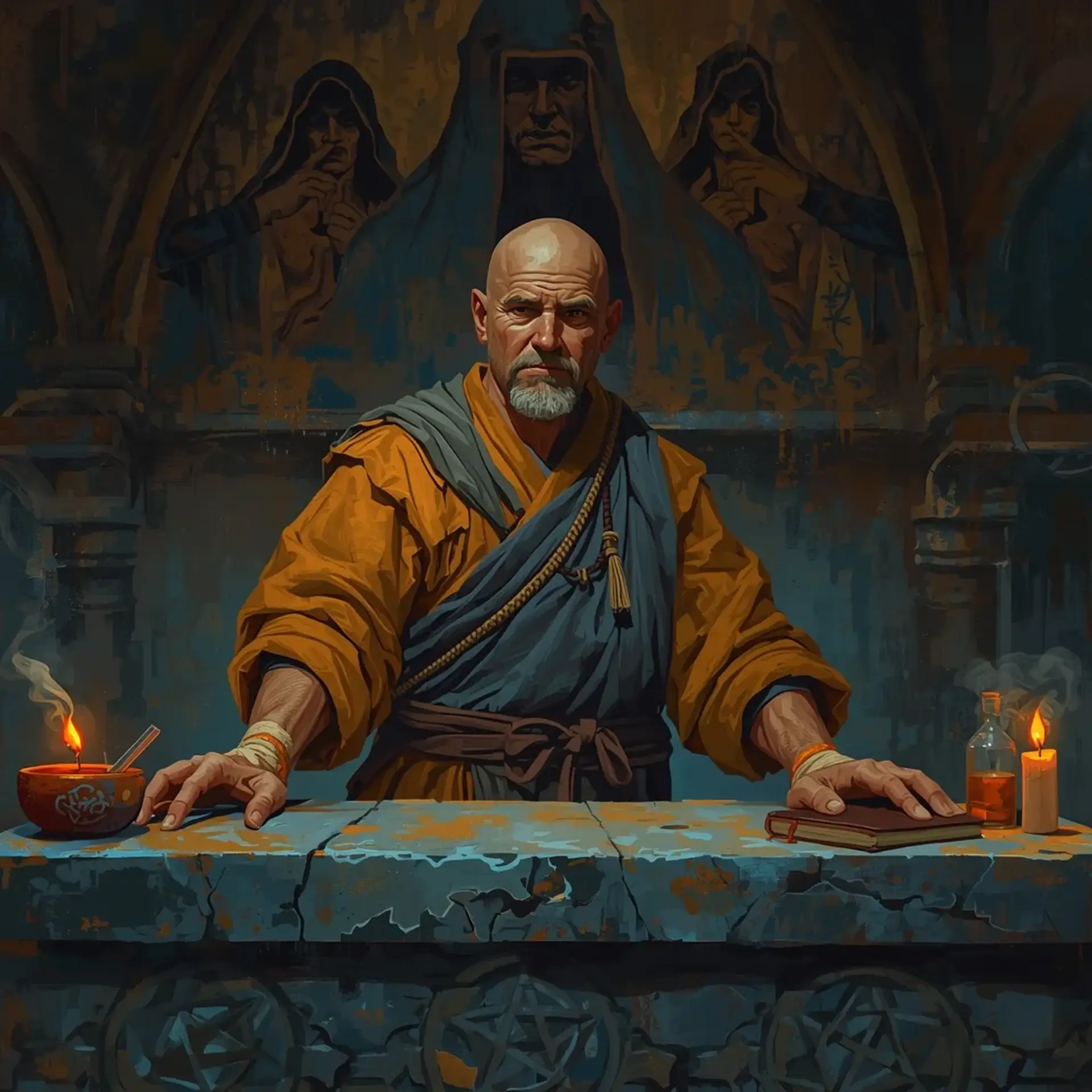 The Echoing Refectory - AI-generated fantasy Tavern