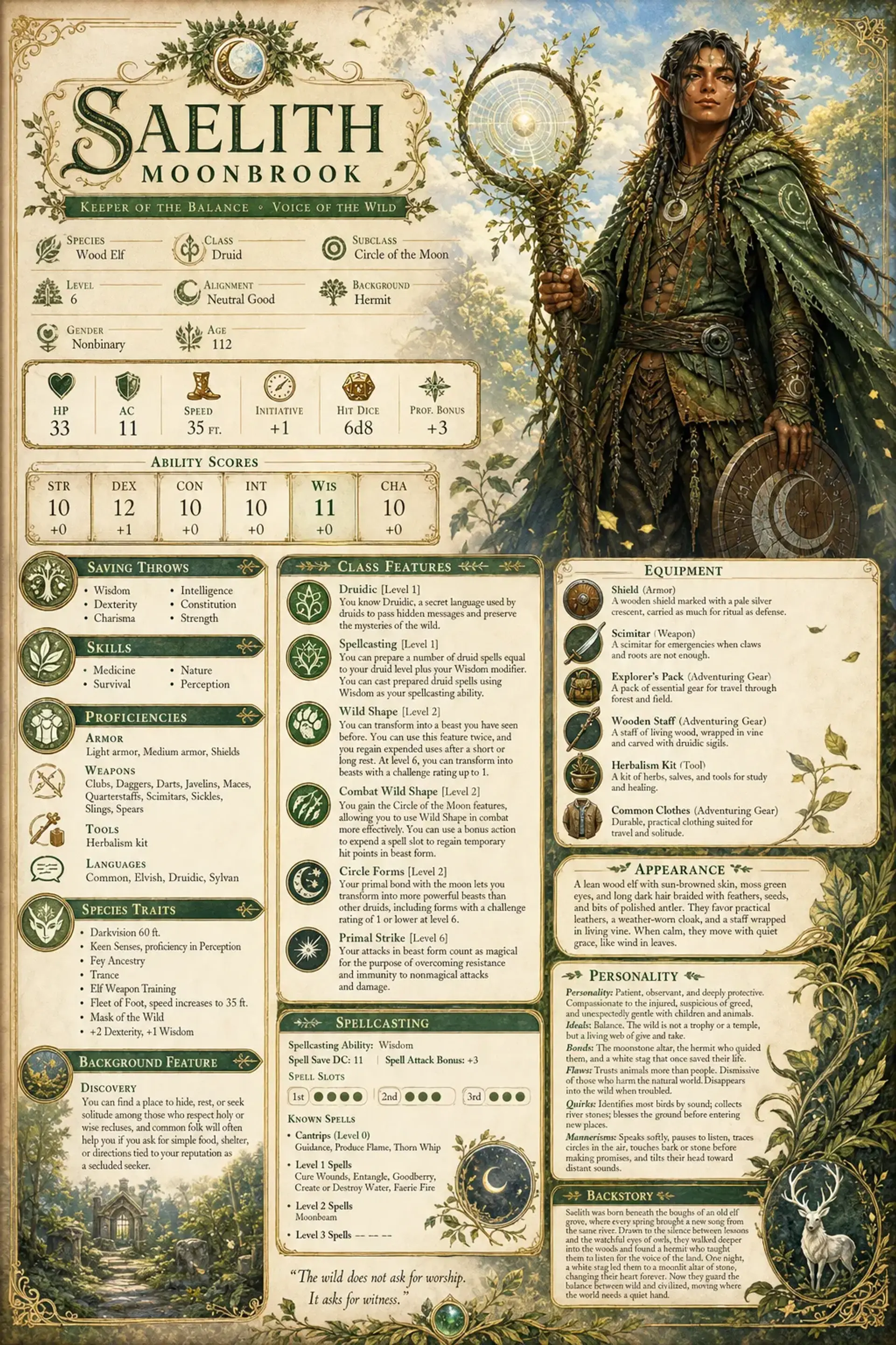 Character Sheet
