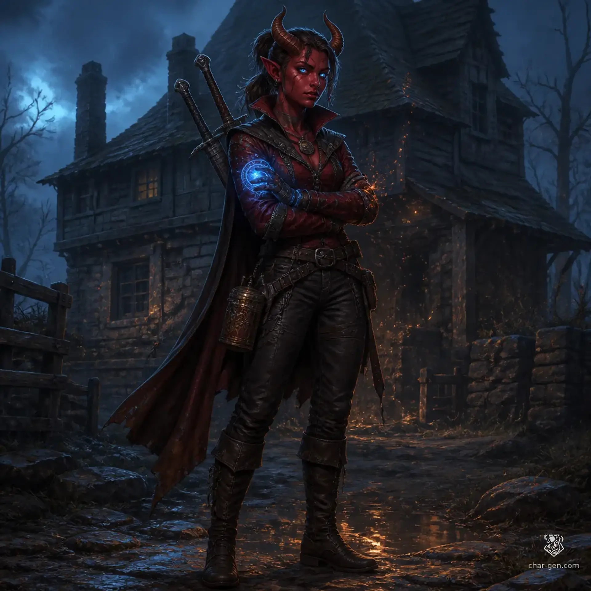 Сайра - AI-generated fantasy Character