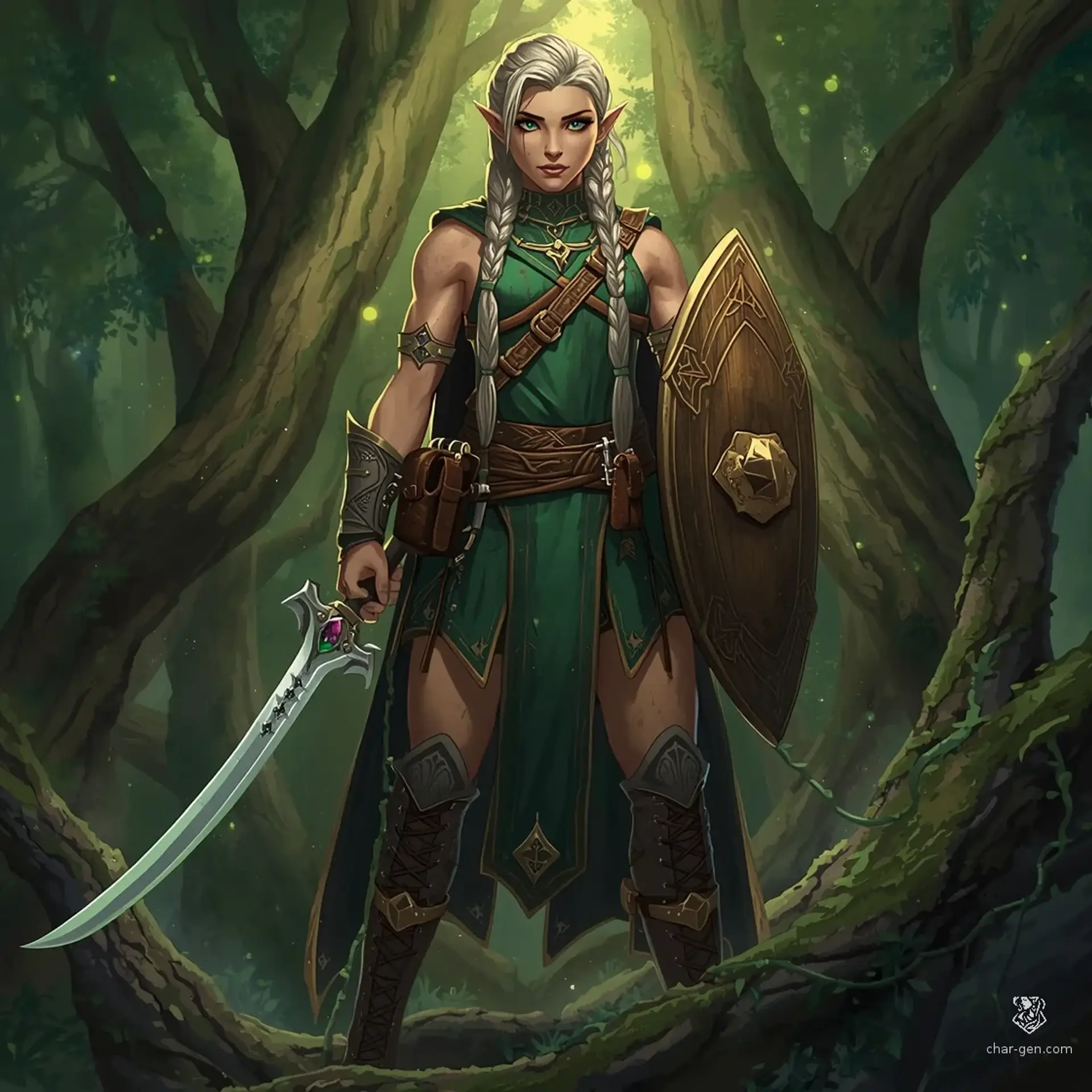 Aelrith - AI-generated fantasy Character