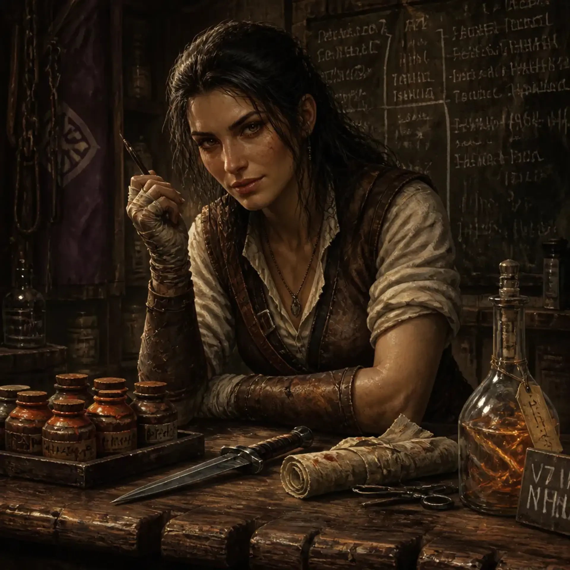The Bruised Knuckle - AI-generated fantasy Shop