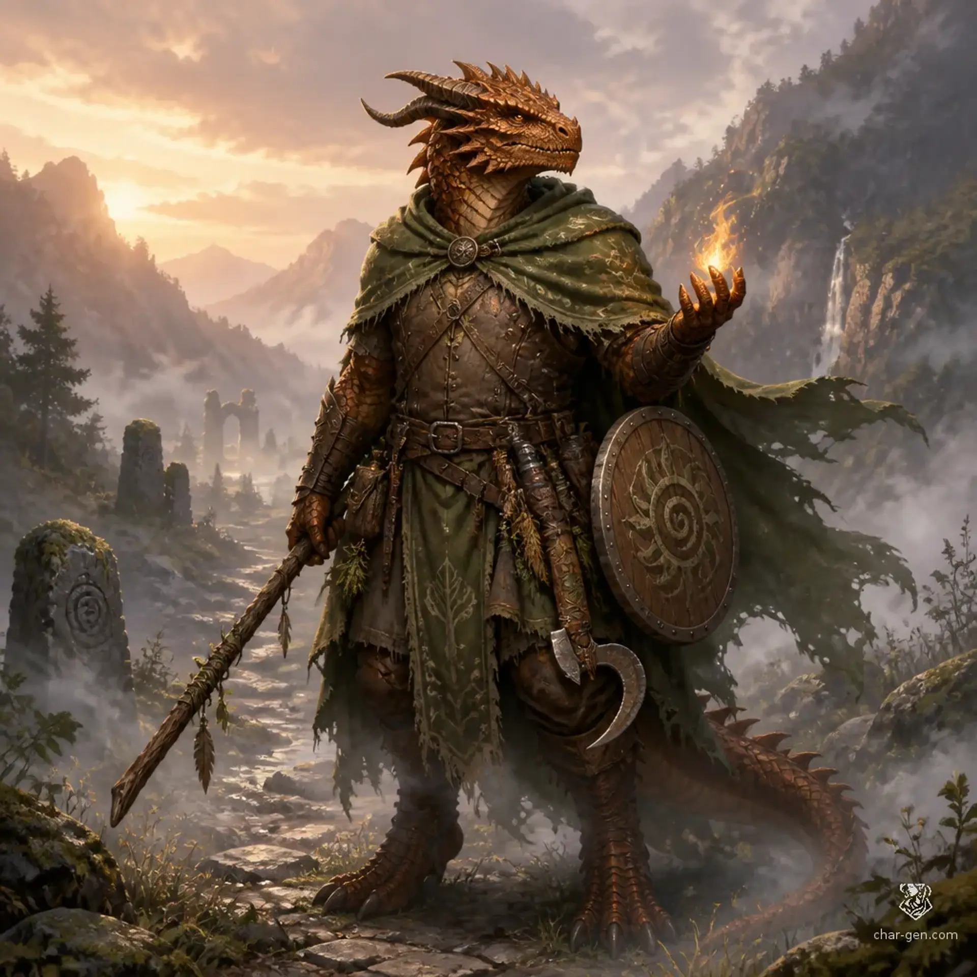 Tavriano Khorava - AI-generated fantasy Character