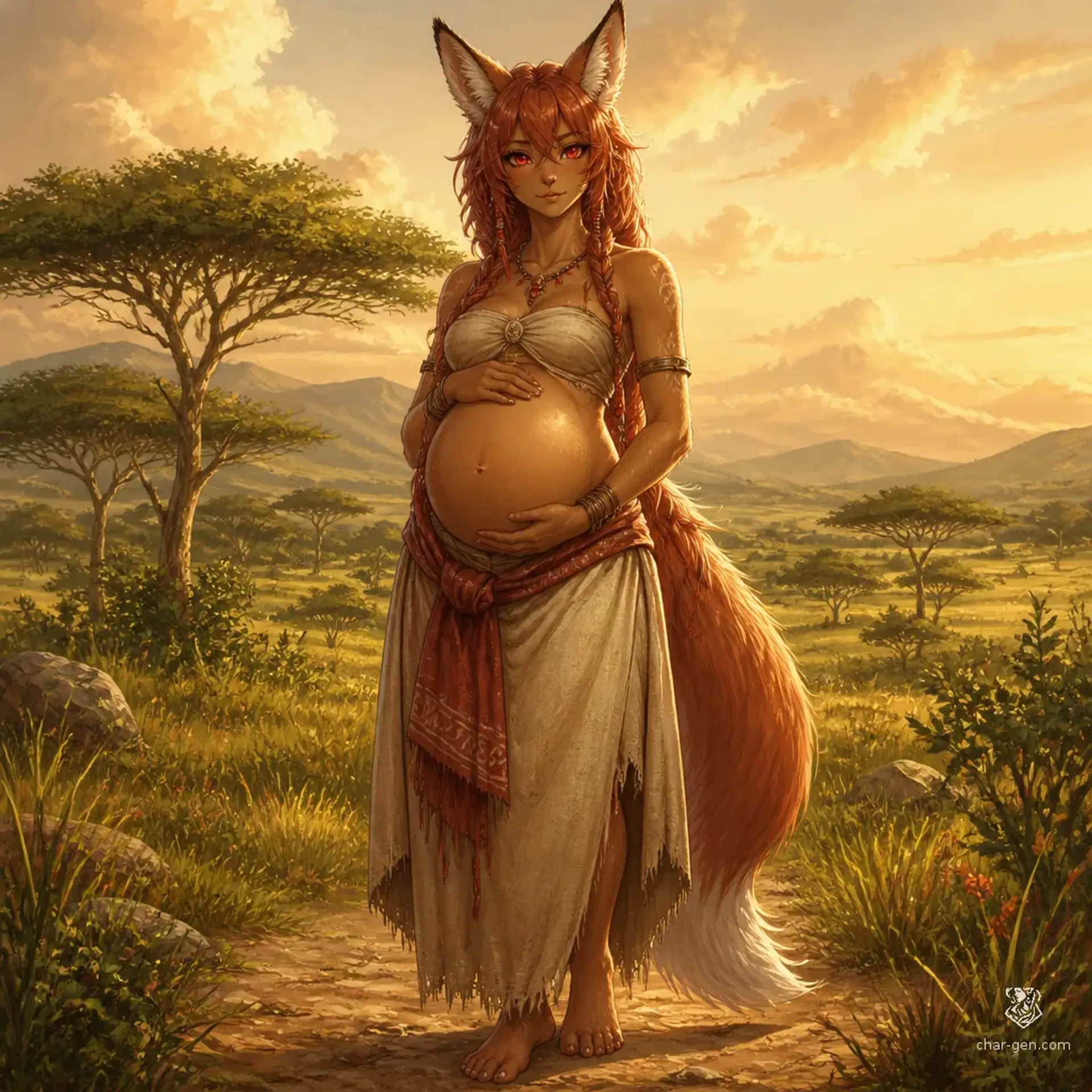 Rubicundan - AI-generated fantasy Species