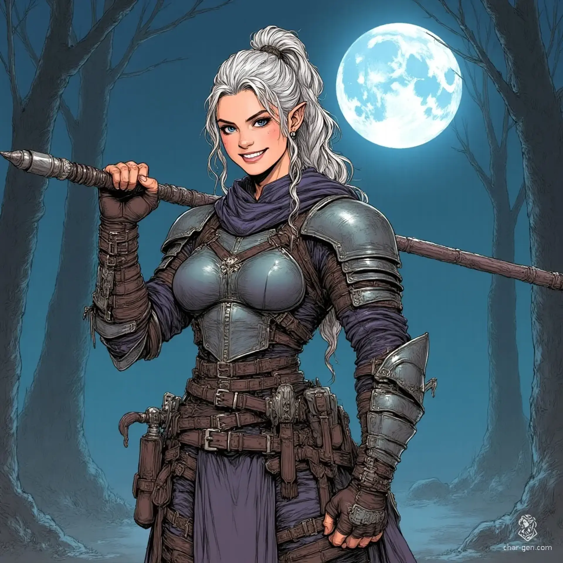 Vaelira Moonshadow - AI-generated fantasy NPC