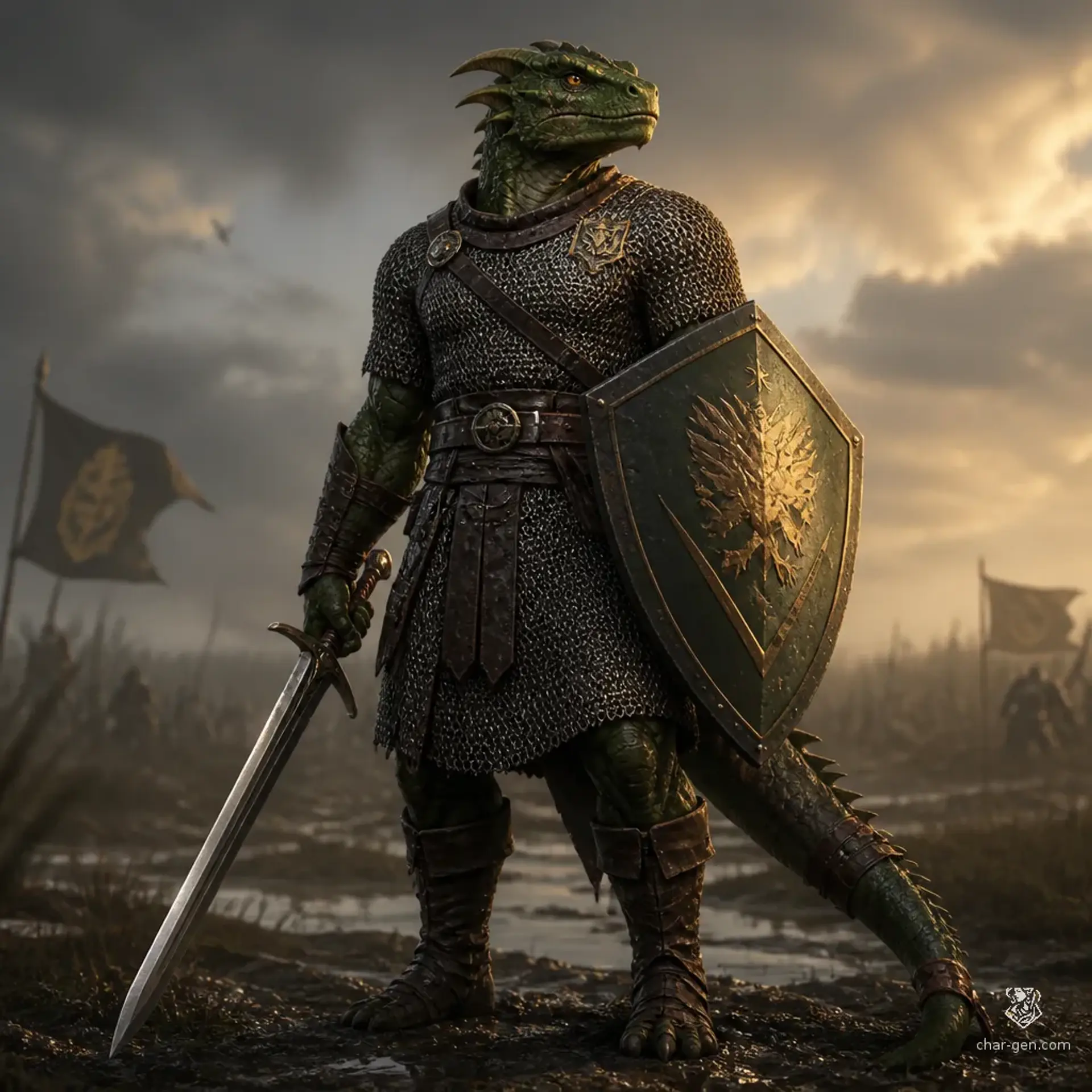Kezh Reedwatch - AI-generated fantasy Character