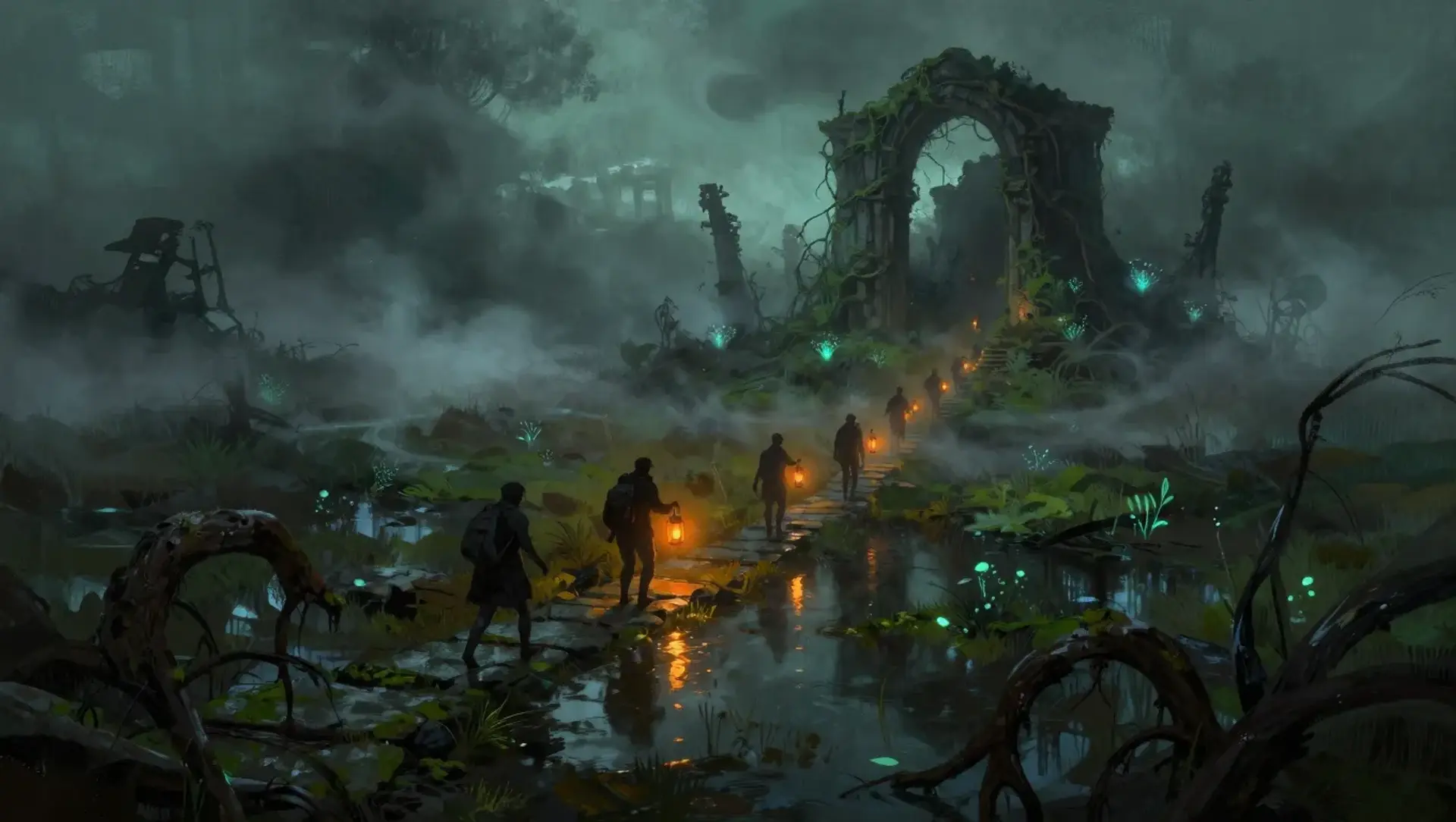 Lanterns in the Black Marsh