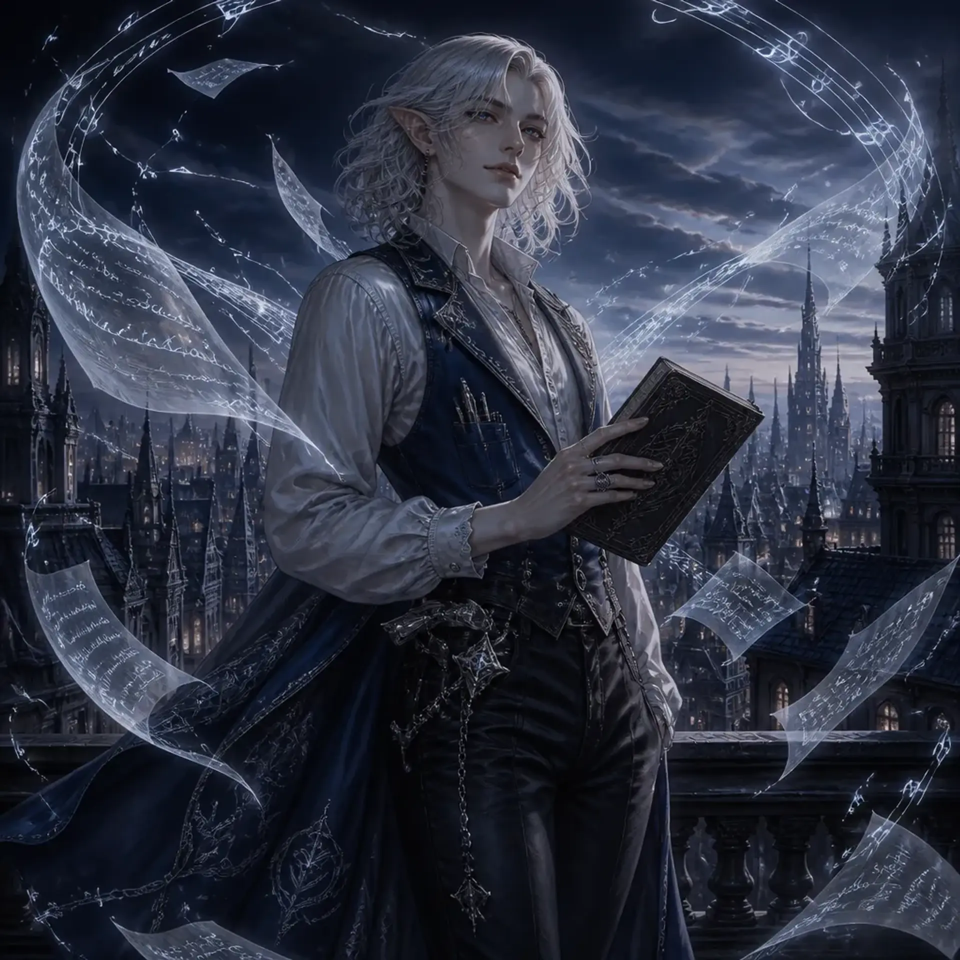Lysandra SilverTongue - AI-generated fantasy Character
