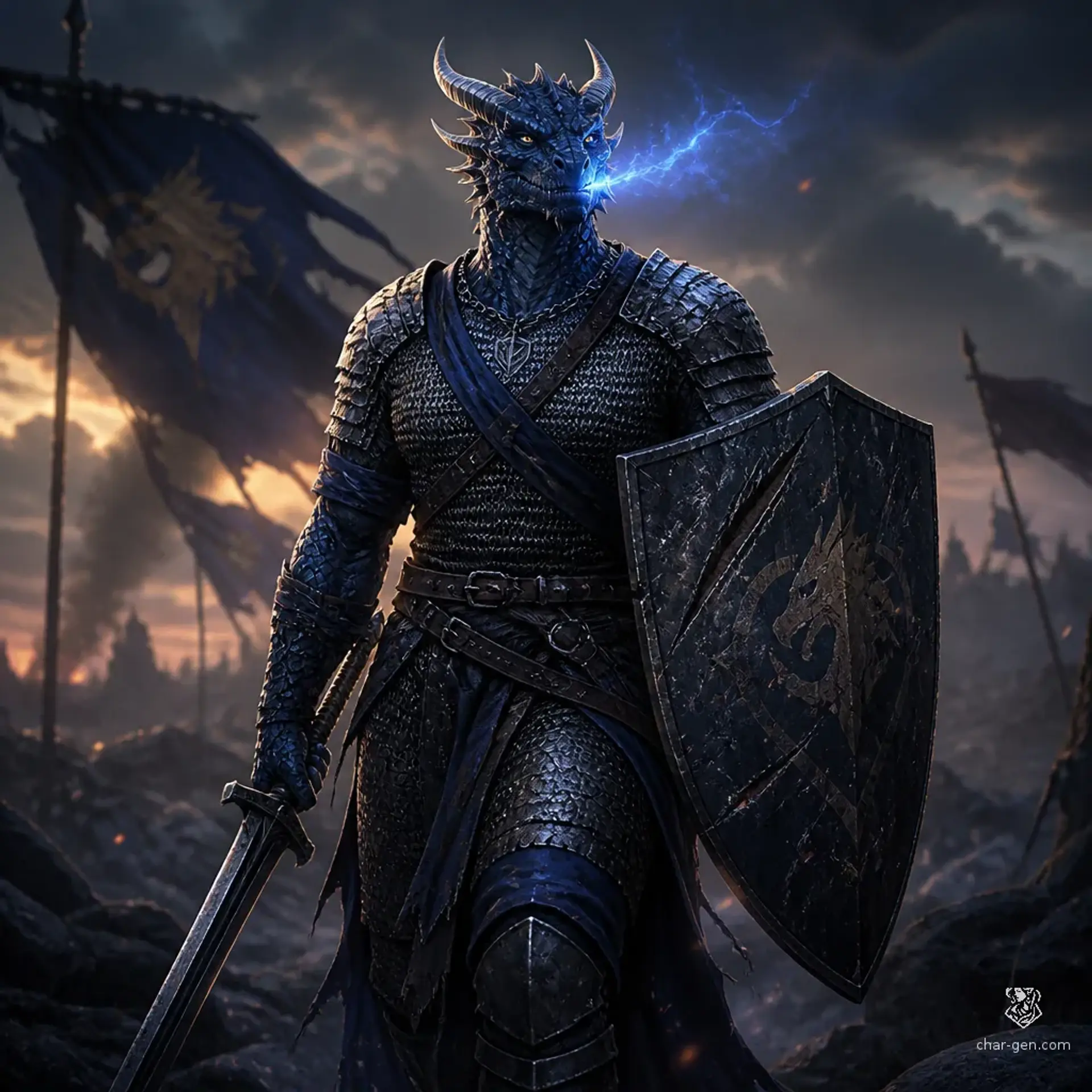 Kavaryn Emberwatch - AI-generated fantasy Character