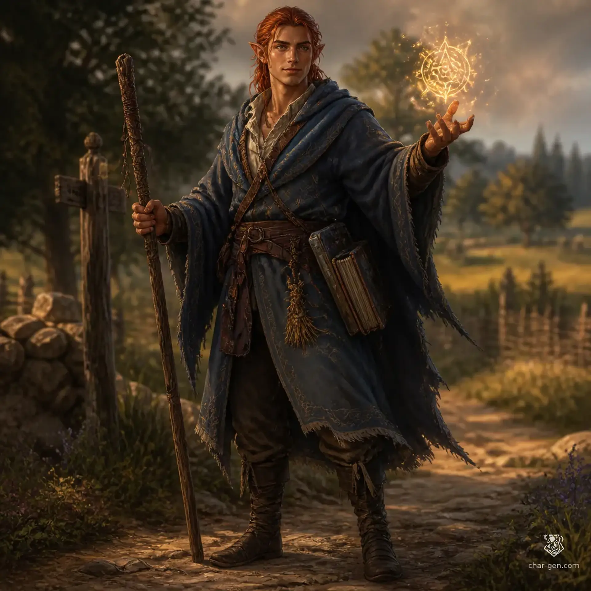 Alwin - AI-generated fantasy Character