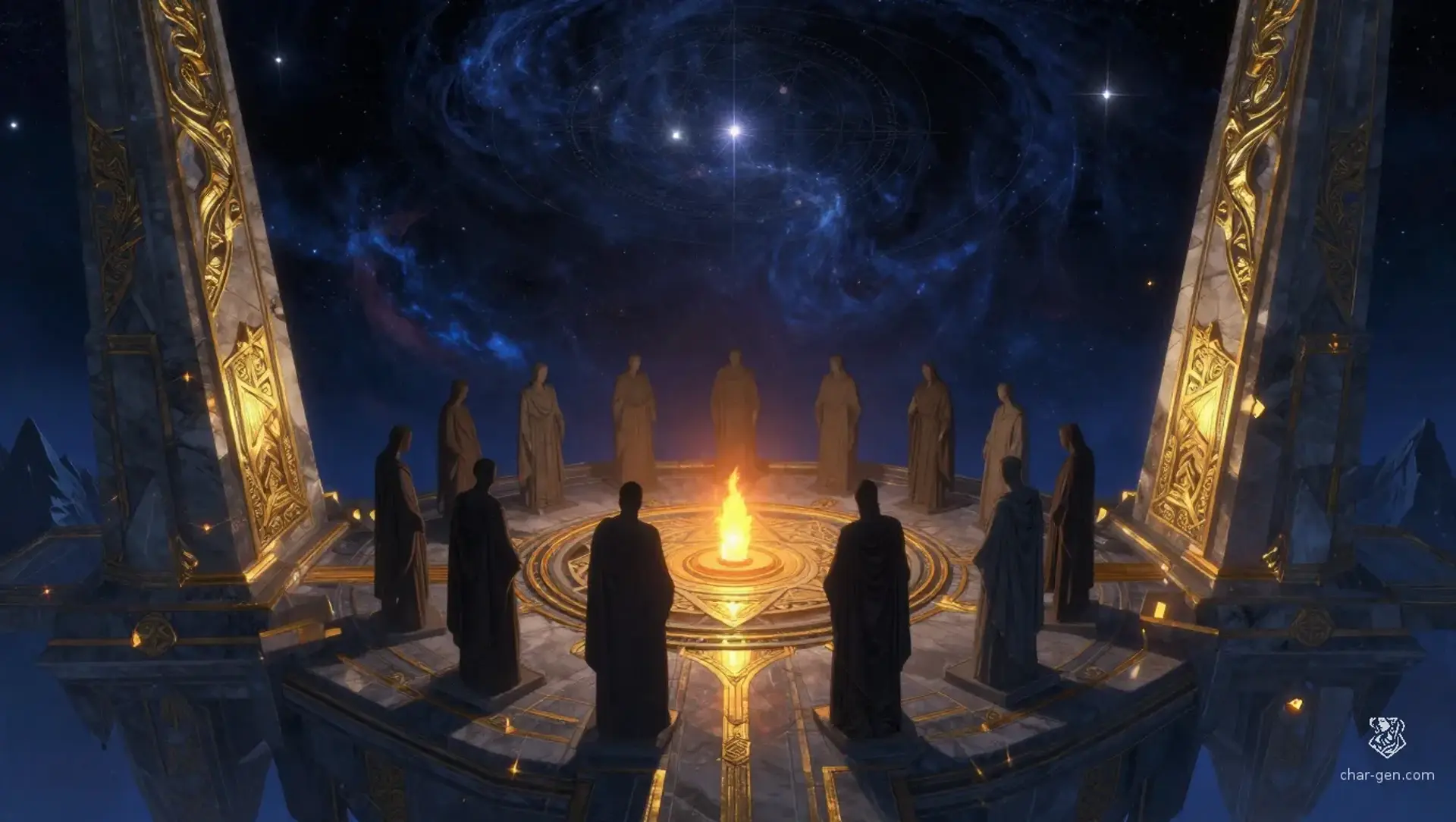 The Aethel-Kharon Mandate - AI-generated fantasy Pantheon
