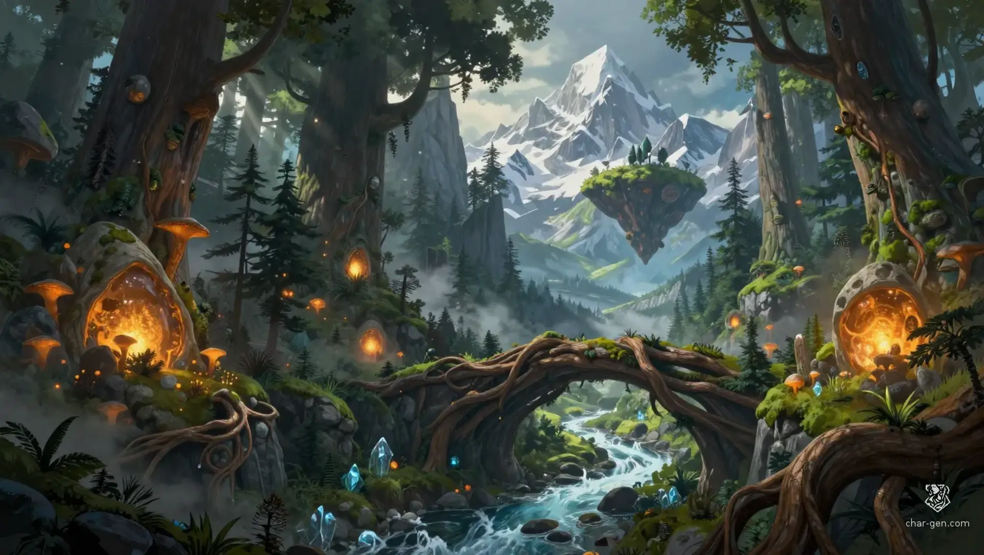 The Earth Dominion - AI-generated fantasy Region